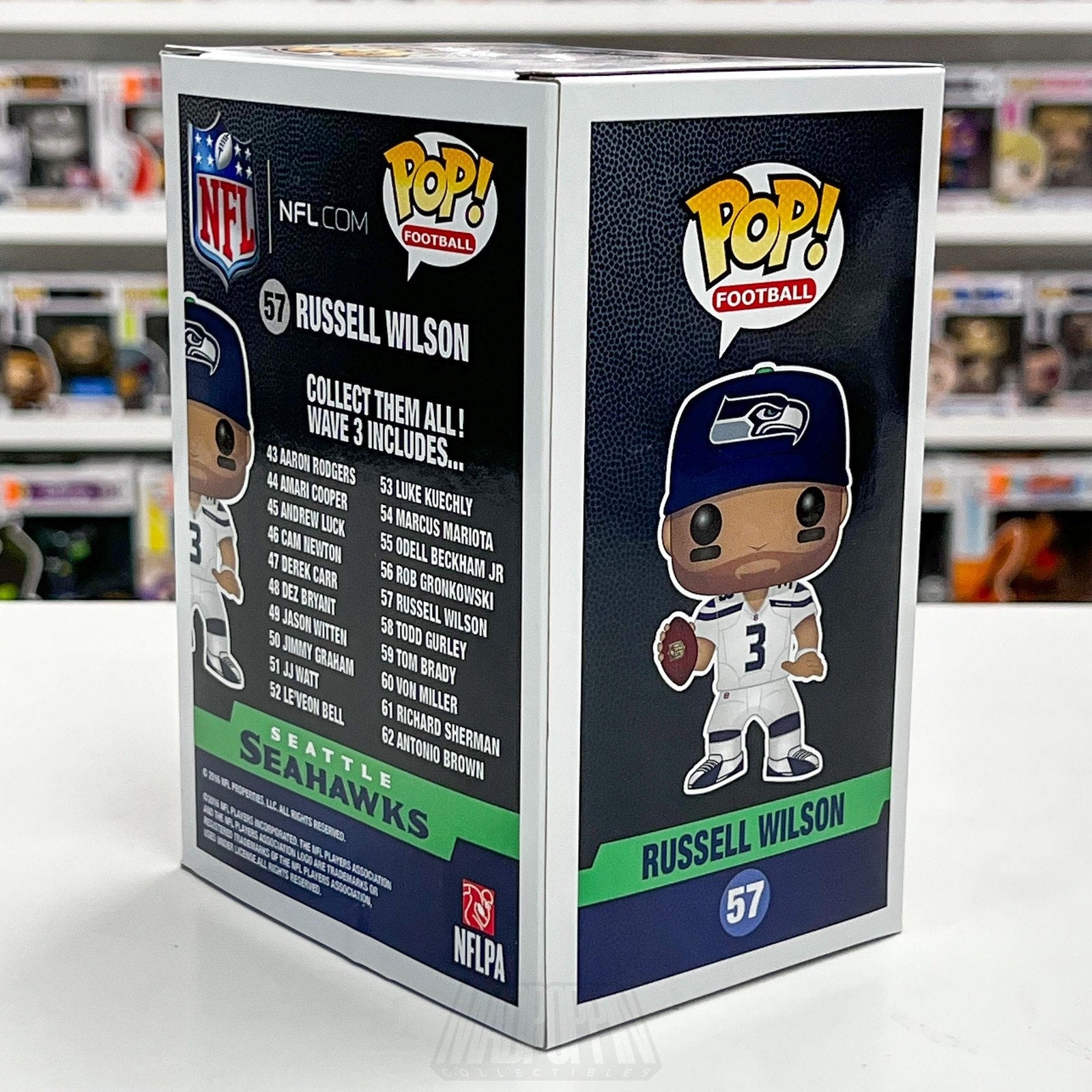 Funko Pop Seattle Seahawks NFL Football Russell Wilson Pop Vinyl Figure 57 QB