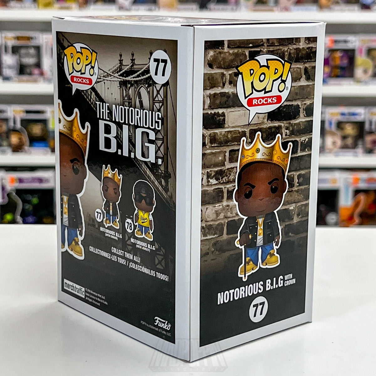 Funko Pop! Rocks The Notorious B.I.G. #77 With Crown Vinyl Figure Collectible