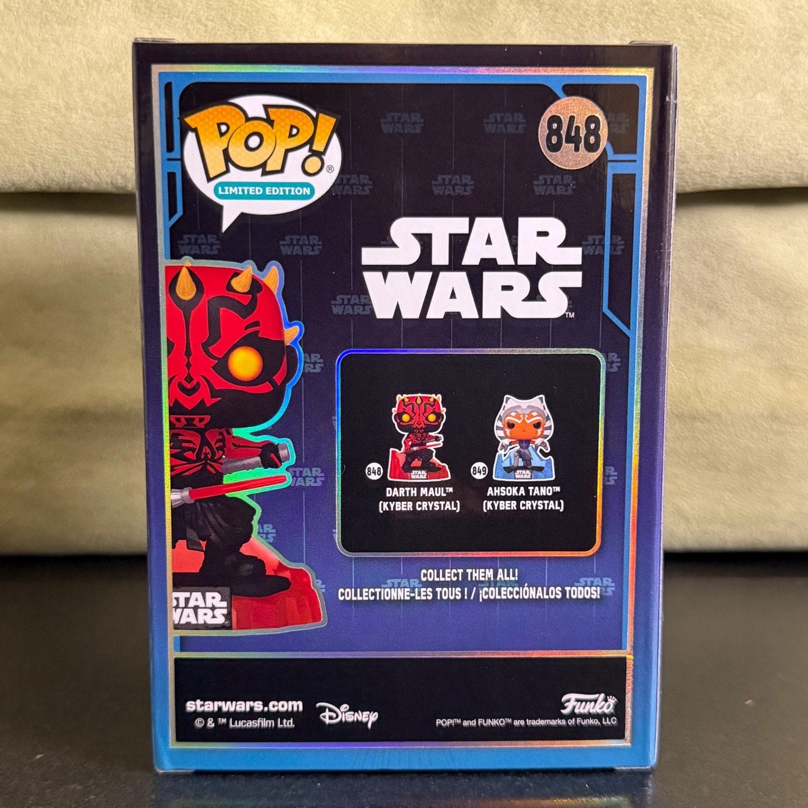 Funko Pop Star Wars Darth Maul Kyber Crystal 848 SDCC 2026 LE 9500 Vinyl Figure