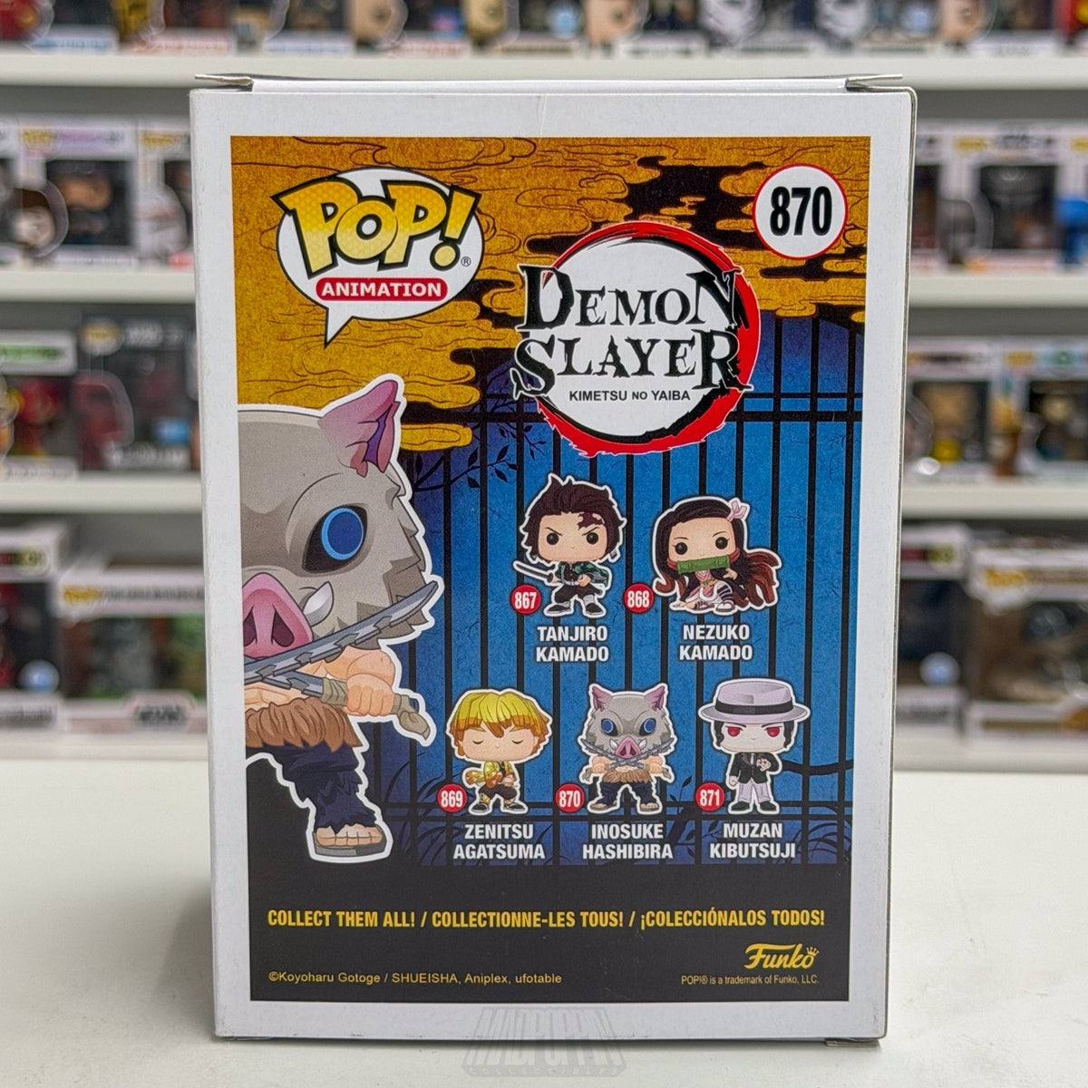 Funko Pop Anime Demon Slayer Inosuke Hashibira 870 Japanese Manga Vinyl Figure