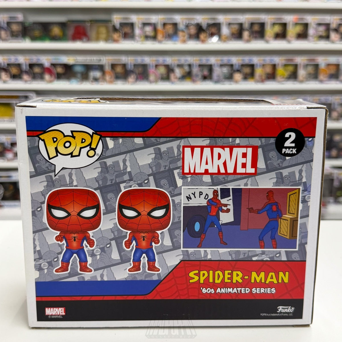 Funko Pop Marvel Spider-Man vs Spider-Man Entertainment Earth 2 Pack Toy Figure