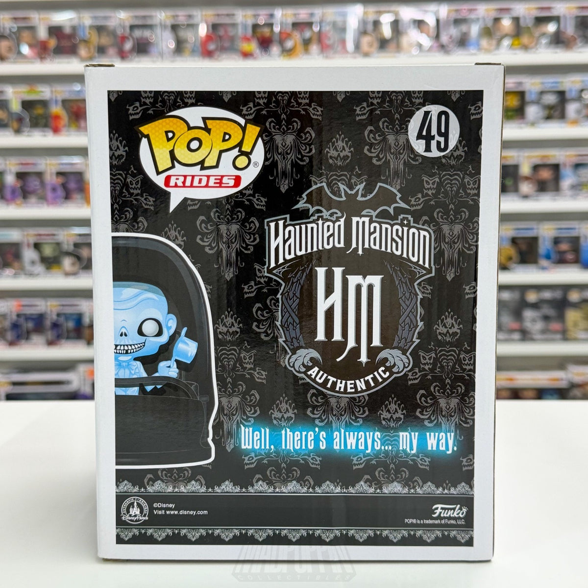 Funko Pop Rides Disney Parks Haunted Mansion Ezra In Buggy 49 Horror Toy Figure