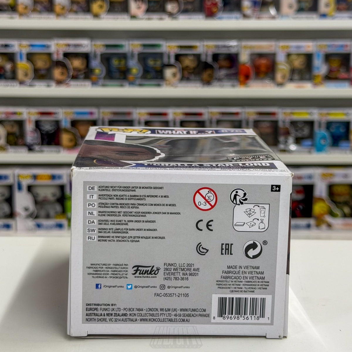 Funko Pop Marvel What If T'Challa Star-Lord FYE 876 Ravagers Wakanda Toy Figure