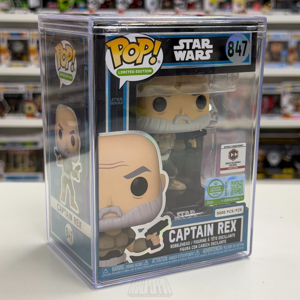 Funko Pop Star Wars Captain Rex w/o Helmet Chalice Collectibles 847 Vinyl Figure