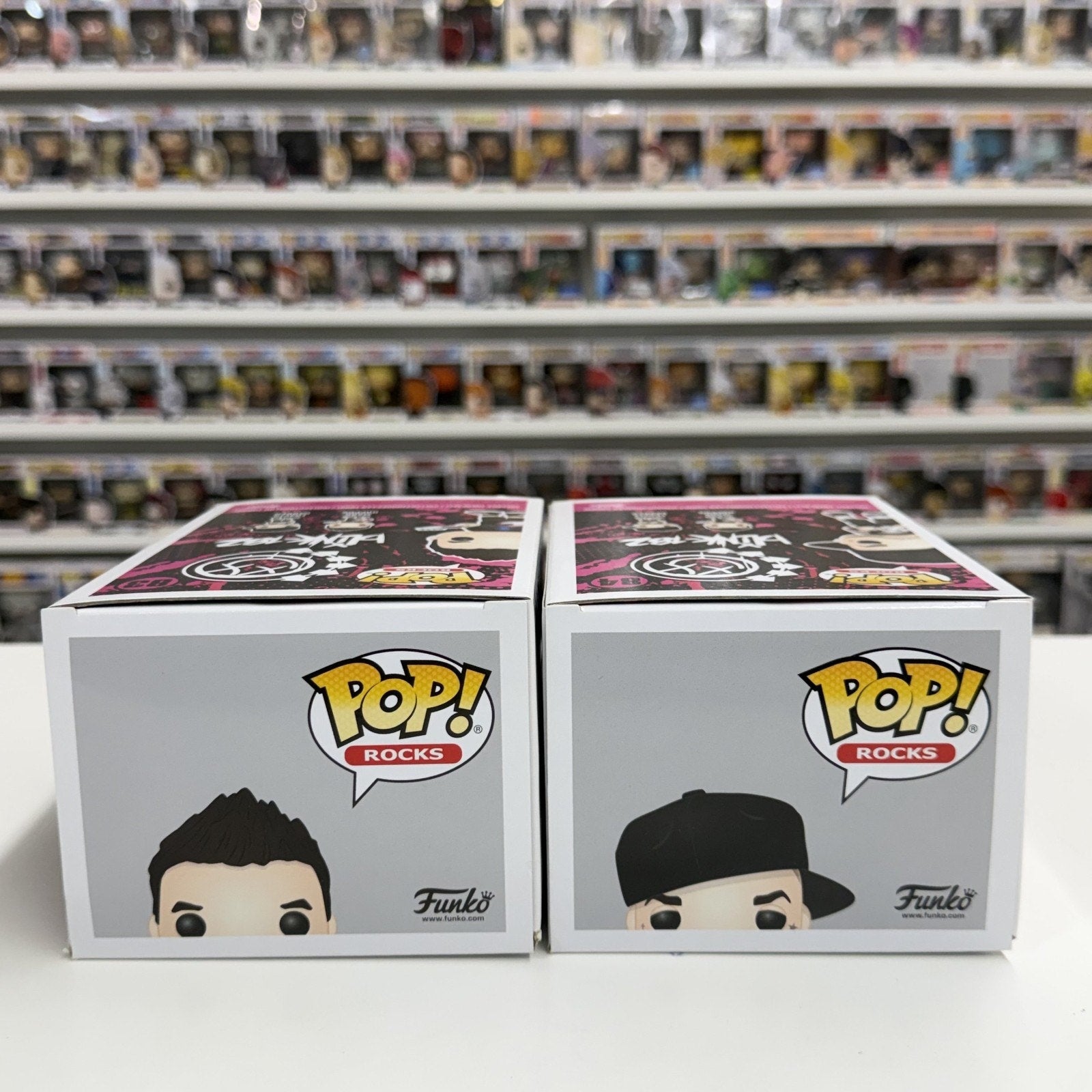 Funko Pop Rocks Blink 182 Complete Set Mark Hoppus Travis Barker Punk Figures