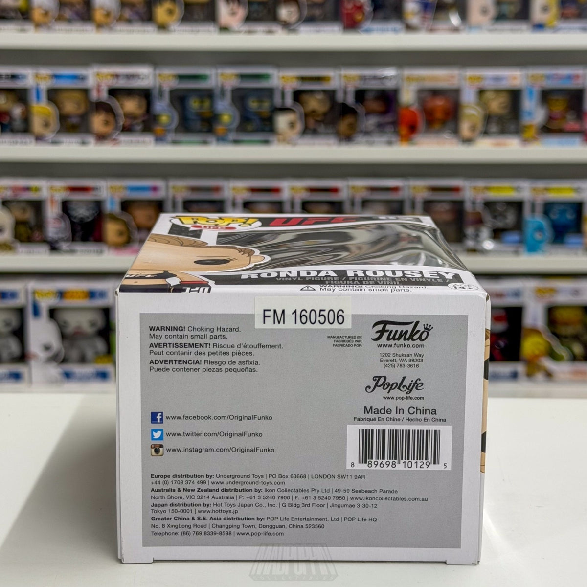 Funko Pop UFC Ronda Rousey 02 Vaulted MMA Female Fighter Champ Toy Vinyl Figure