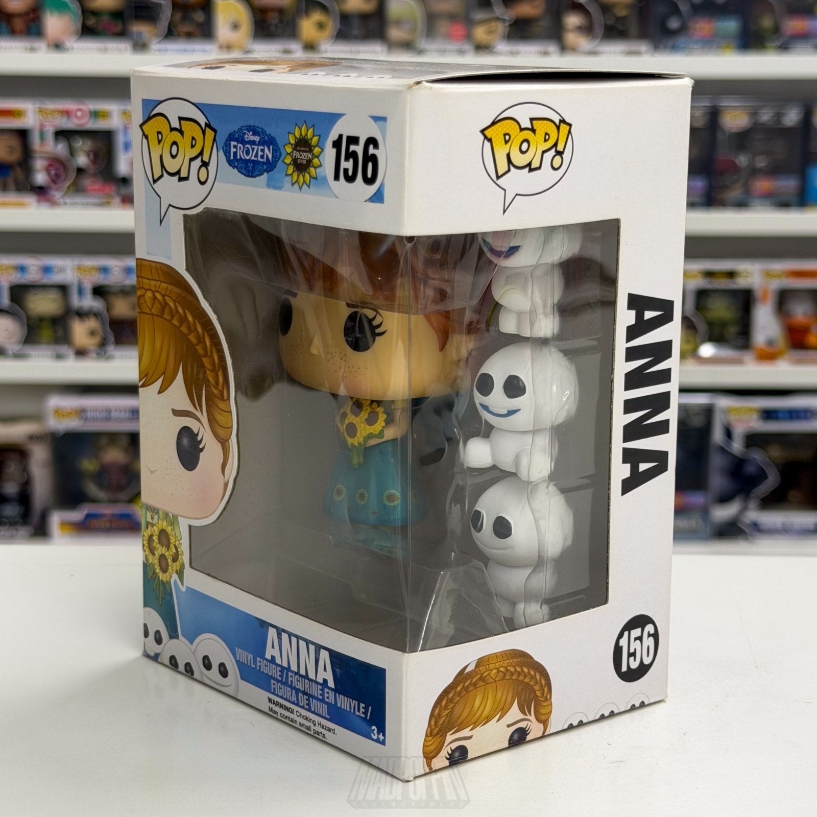 Funko Pop Disney Frozen Anna of Arendelle w/Snowgies 156 Princess Vinyl Figure