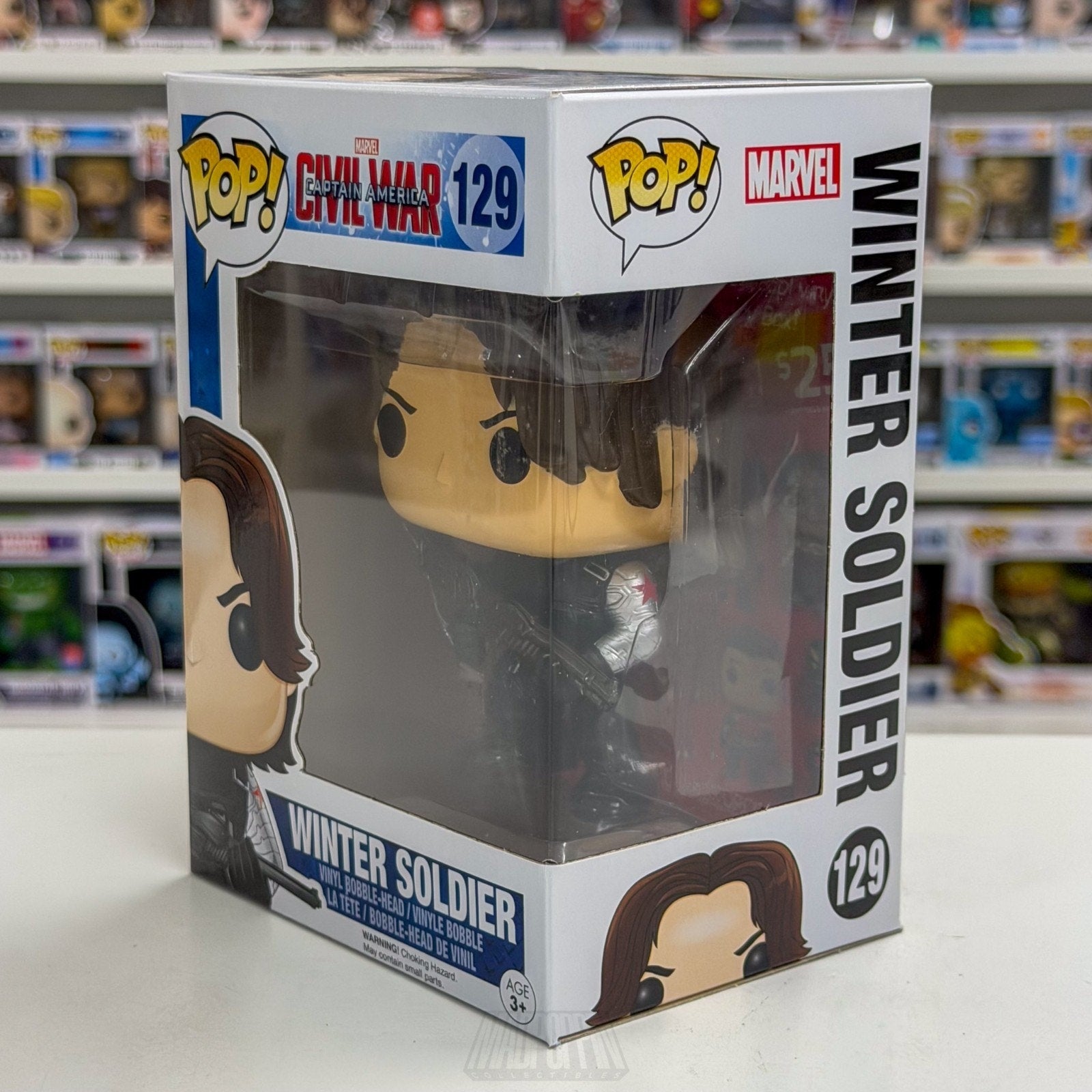 Funko Pop Marvel Captain America Civil War Winter Soldier 129 Toy Vinyl Figure