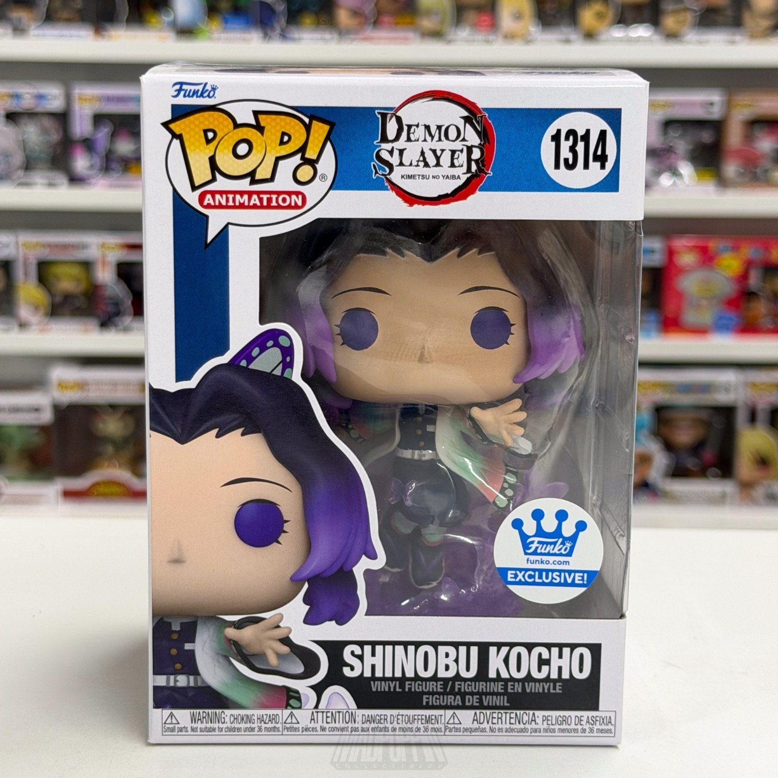 Funko Pop Anime Demon Slayer Shinobu Kocho 1314 Japanese Manga Toy Vinyl Figure