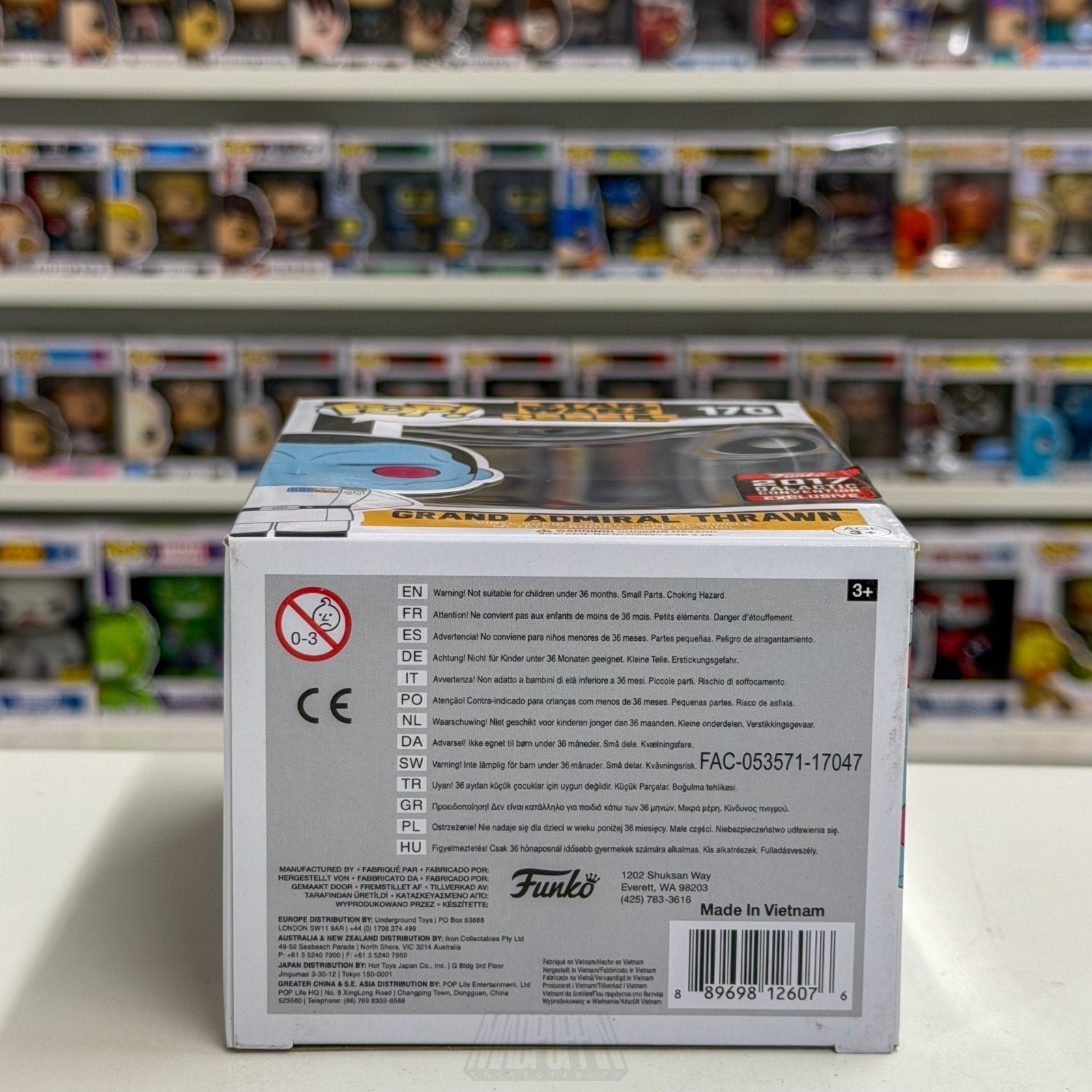 Funko Pop Star Wars Rebels Grand Admiral Thrawn Galactic Con 170 Vinyl Figure