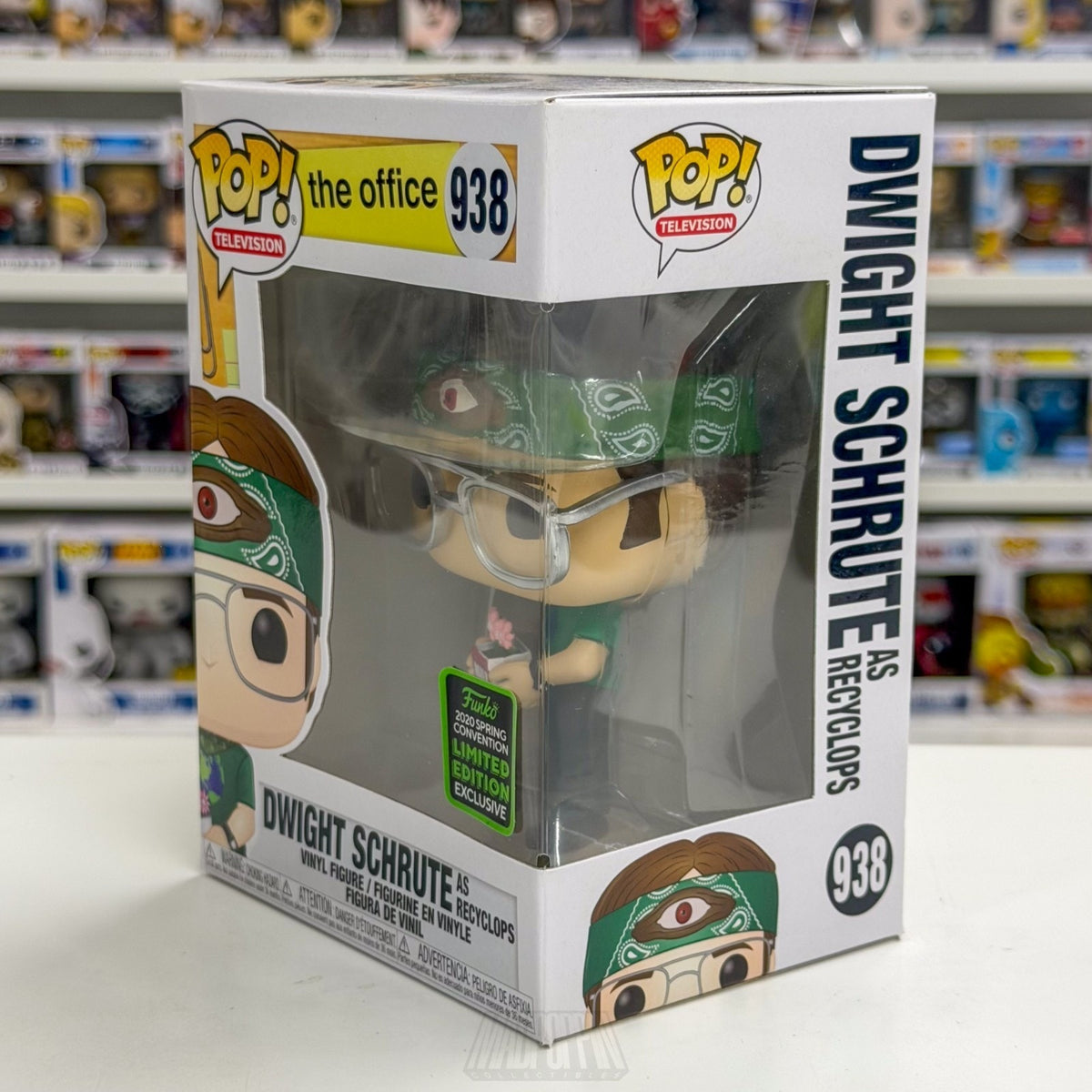 Funko Pop TV The Office Dwight Schrute as Recyclops ECCC 938 Toy Vinyl Figure