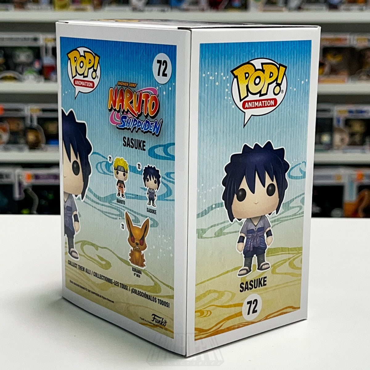 Funko Pop Anime Naruto Shippuden Sasuke Uchiha 72 Animation Vinyl Figure NIB Toy