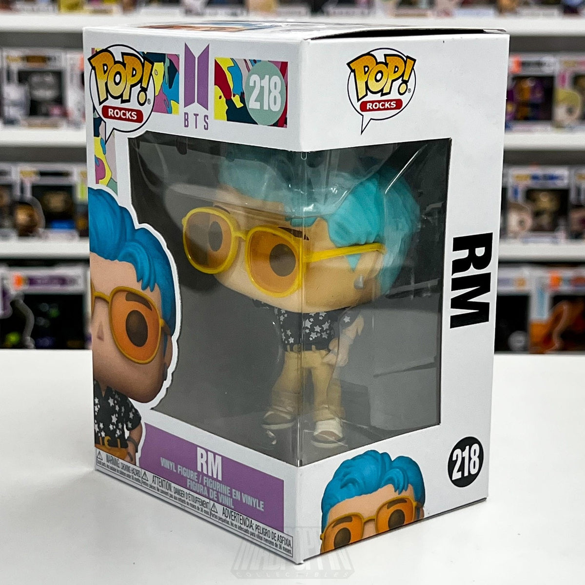 Funko Pop Rocks BTS Dynamite RM 218 Rap Monster Boy Band Korean K-Pop Toy Figure