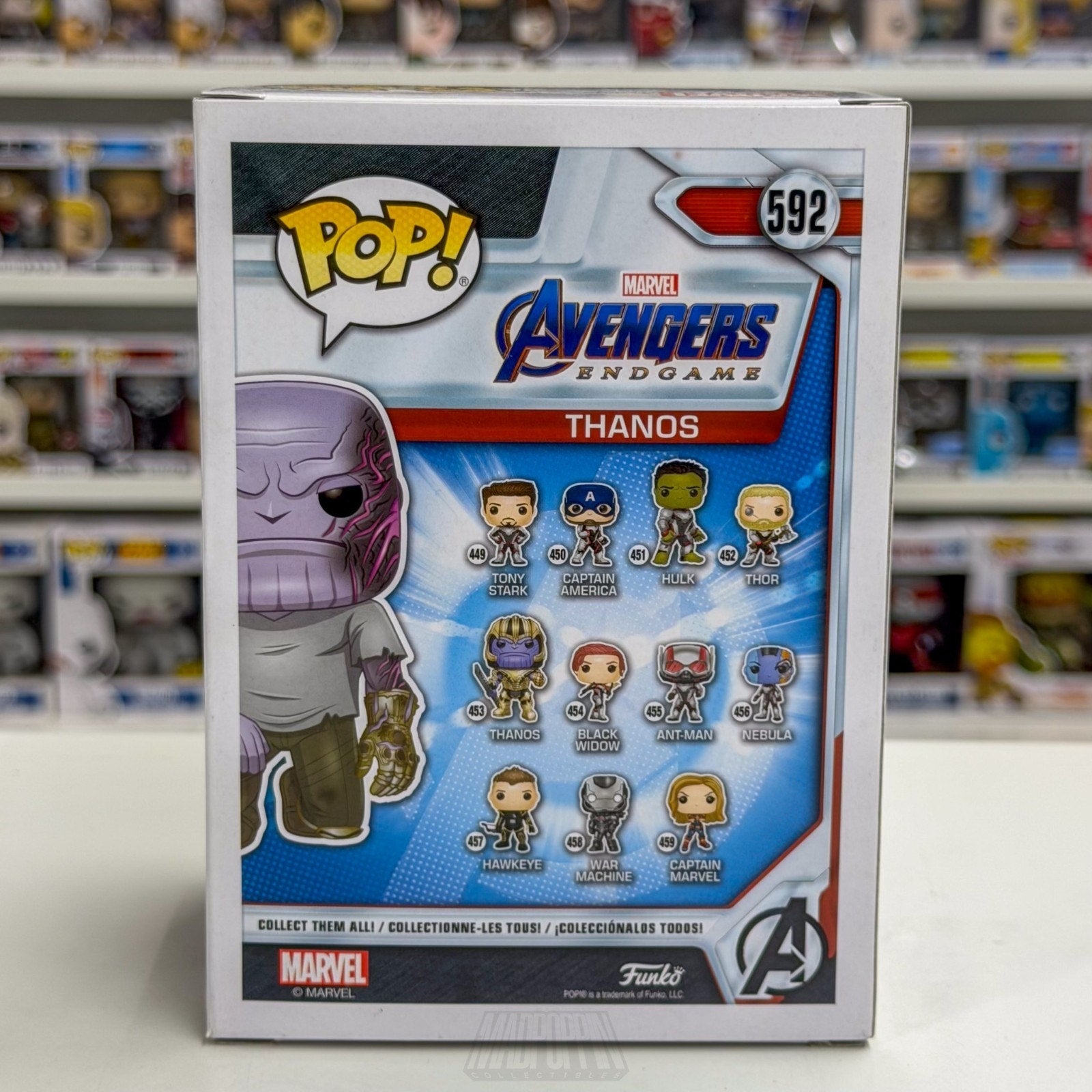 Funko Pop Marvel Avengers Endgame Thanos Detachable Arm ECCC 592 Vinyl Figure