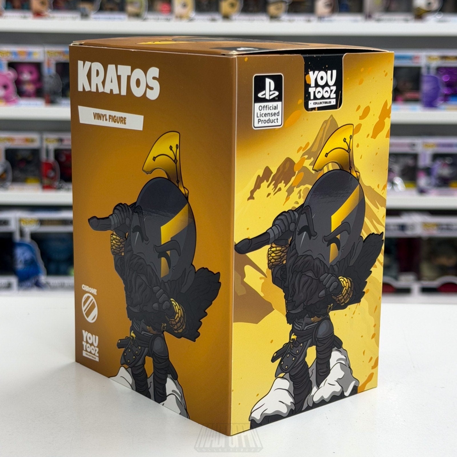 Youtooz God of War Ragnarok Kratos Chrome Target Exclusive 2755/7500 Toy Figure