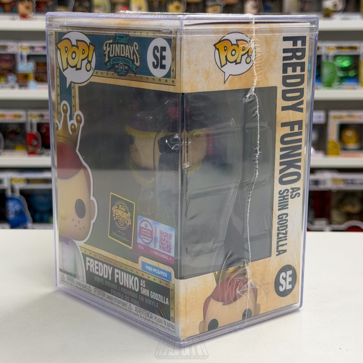 Funko Pop Fundays Freddy Shin Godzilla SE Quest Grail SDCC 2026 Toy CON STICKER