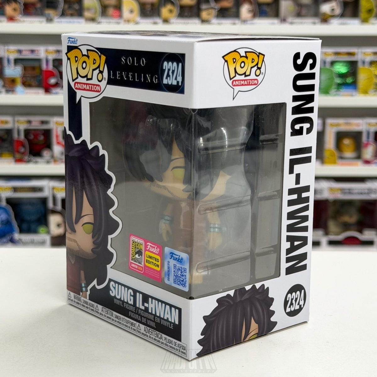 Funko Pop Anime Solo Leveling Sung Il-Hwan 2324 SDCC 2026 OFFICIAL CON STICKER