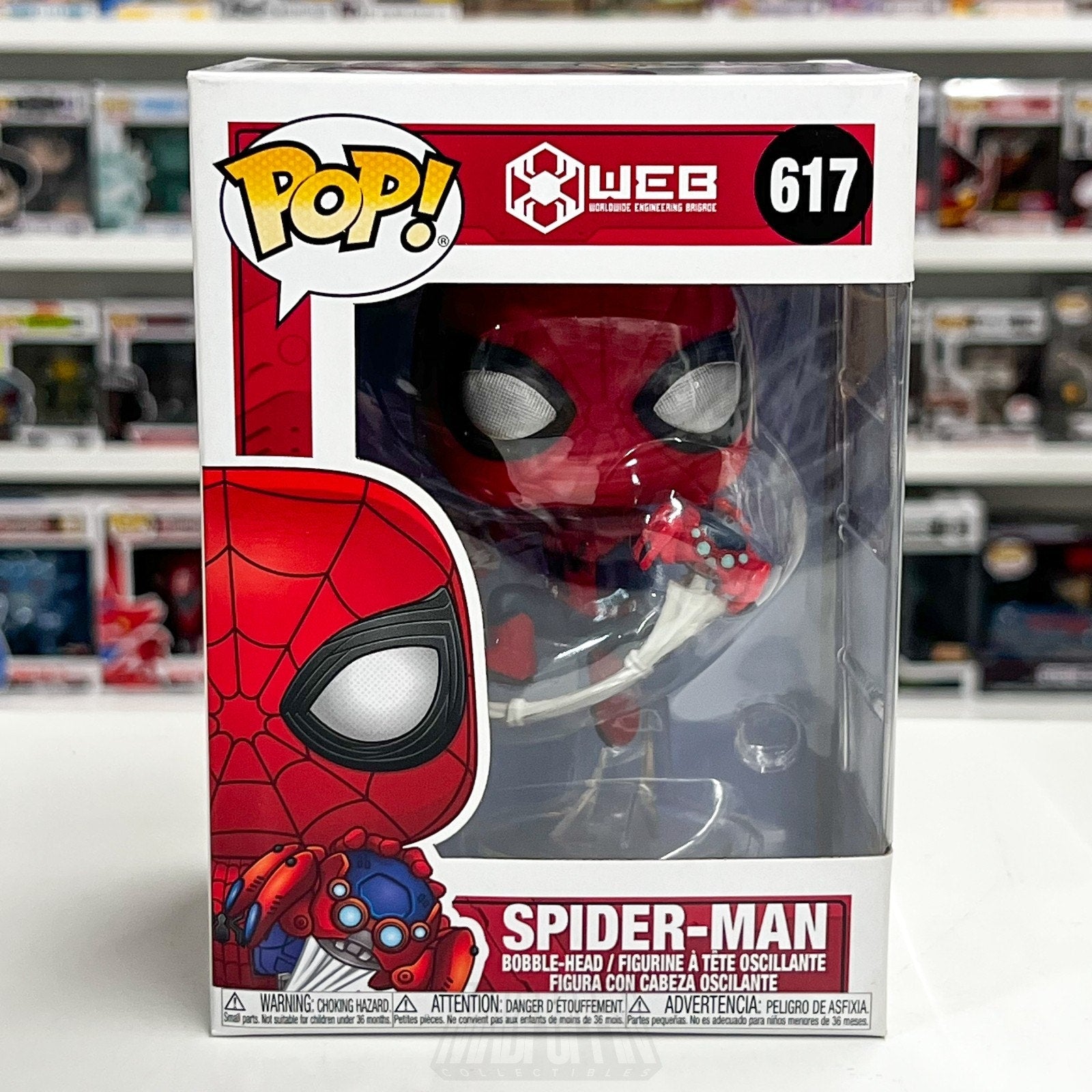 Funko Pop Marvel WEB Spider-Man Disney Parks Exclusive 617 Toy Vinyl Figure