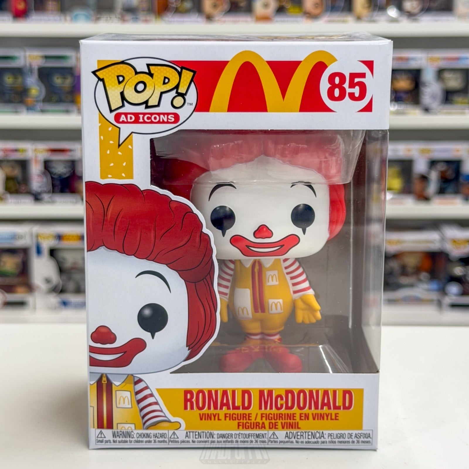 Funko Pop Ad Icons Ronald McDonald 85 Burgers Fast Food Restaurant Vinyl Figure