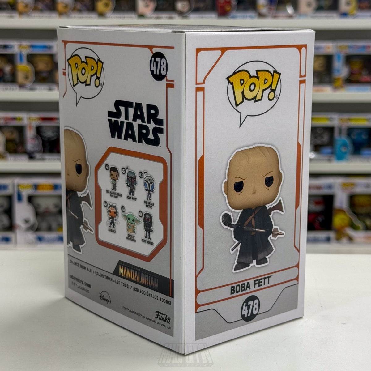 Funko Pop Star Wars Mandalorian Boba Fett NYCC Fall Con 478 Hunter Vinyl Figure
