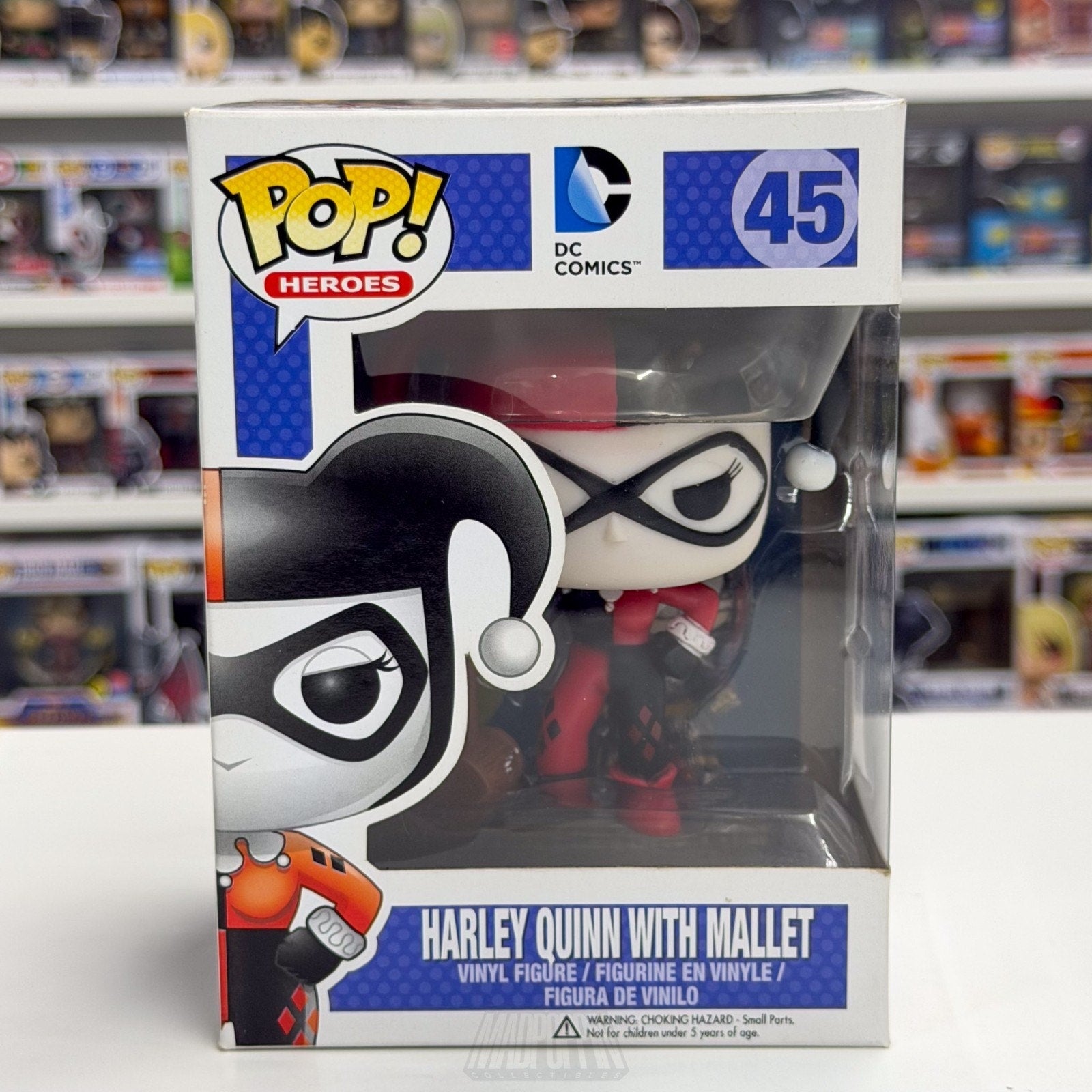 Funko Pop DC Comics Harley Quinn w/Mallet 45 Batman Joker Villain Vinyl Figure