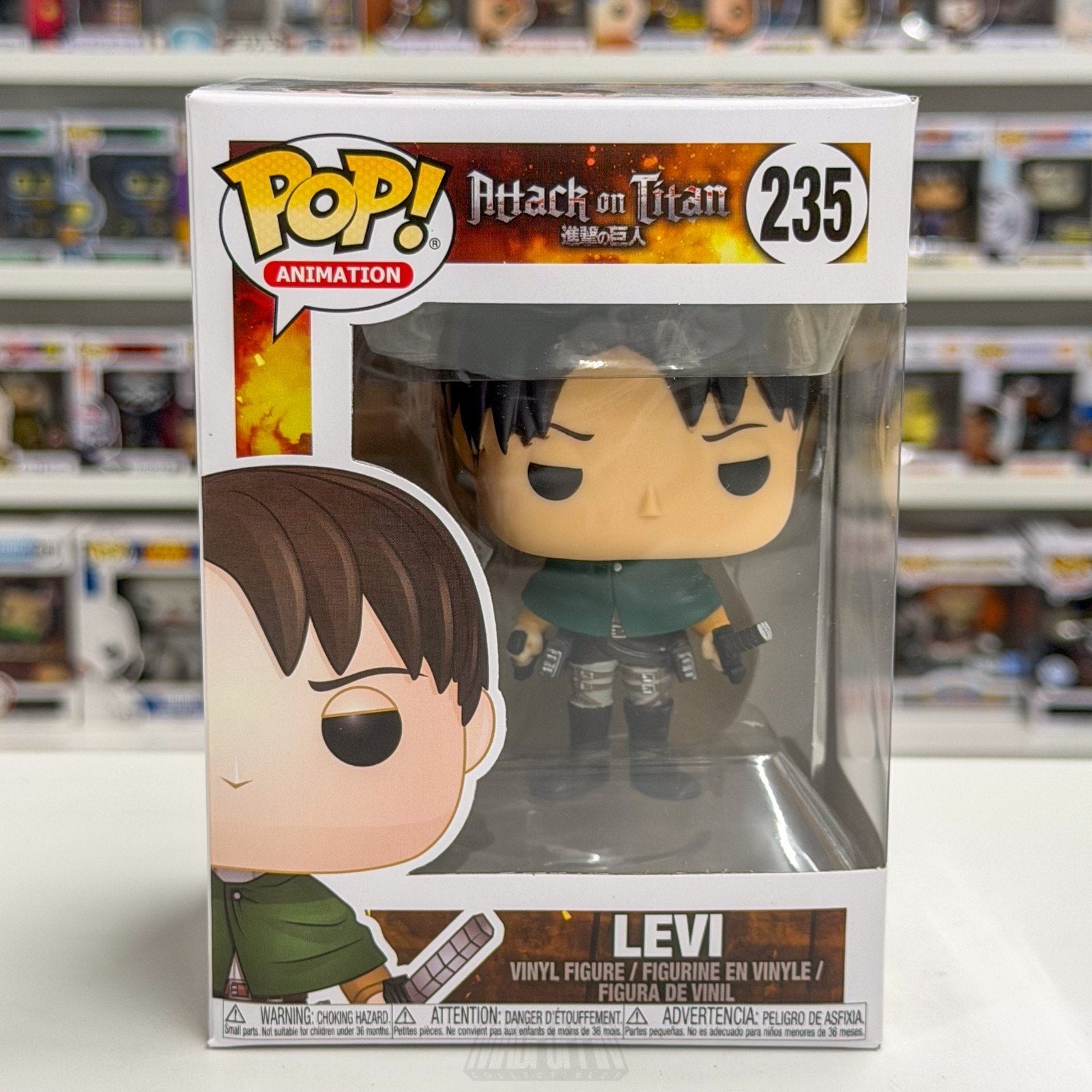 Funko Pop Anime Attack on Titan Levi Ackerman 235 Japanese Manga Vinyl Figure