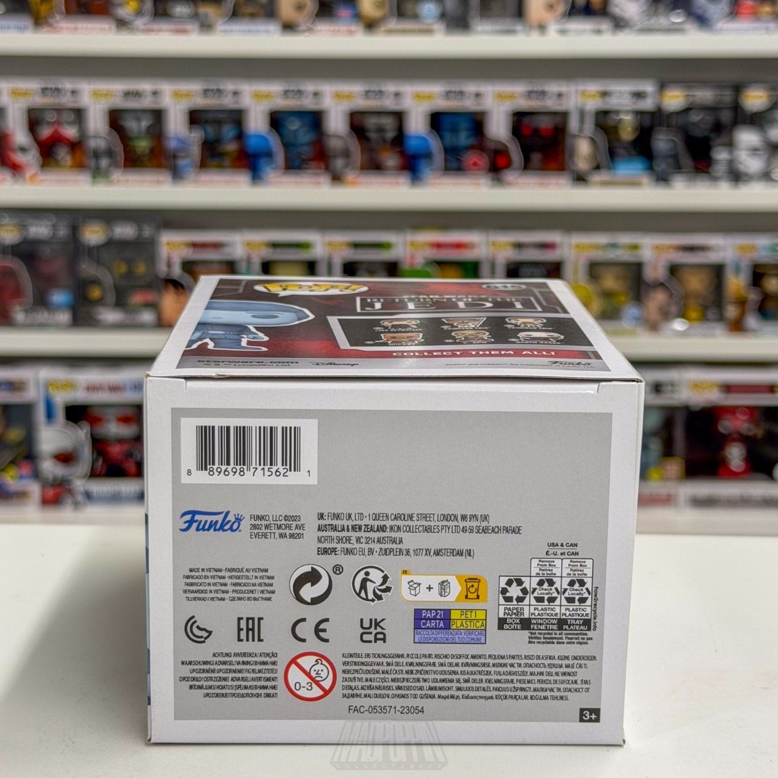 Funko Pop Star Wars Holographic Luke Skywalker Glow Entertainment Earth 615 Toy