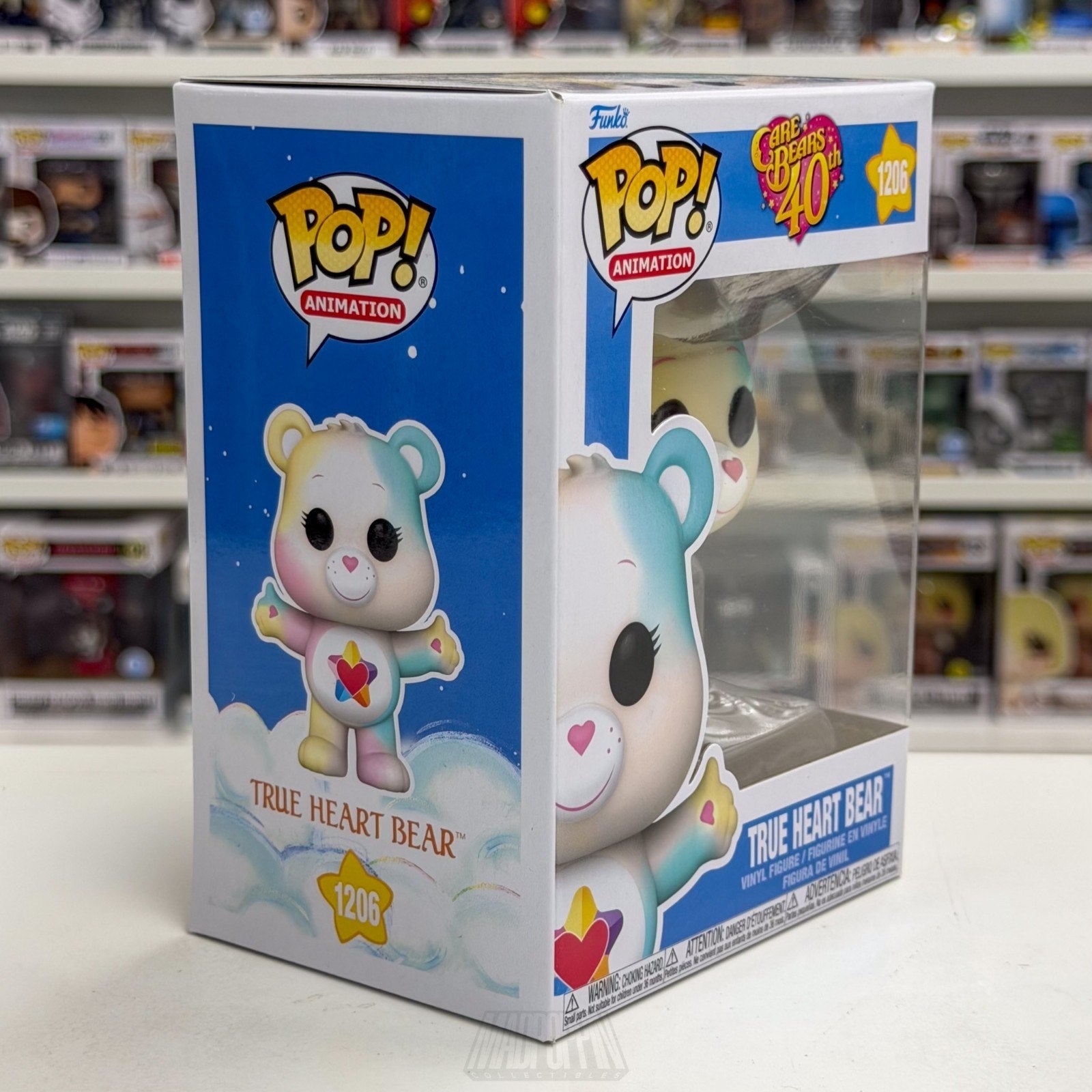 Funko Pop Animation Care Bears True Heart Bear 1206 Cartoon 80s Toy Vinyl Figure