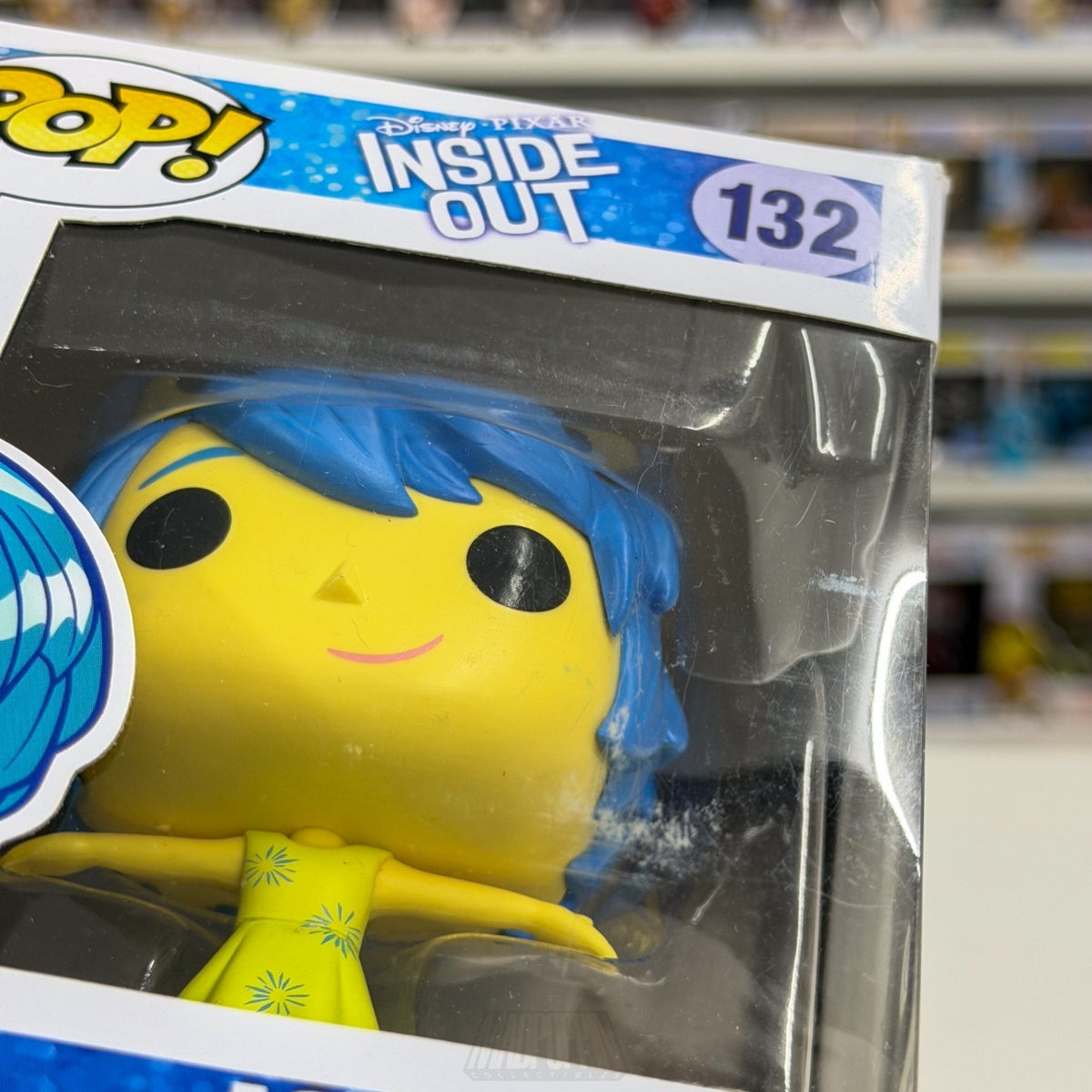 Funko Pop Disney Pixar Inside Out Joy 132 Vaulted Animation Emotion Vinyl Figure