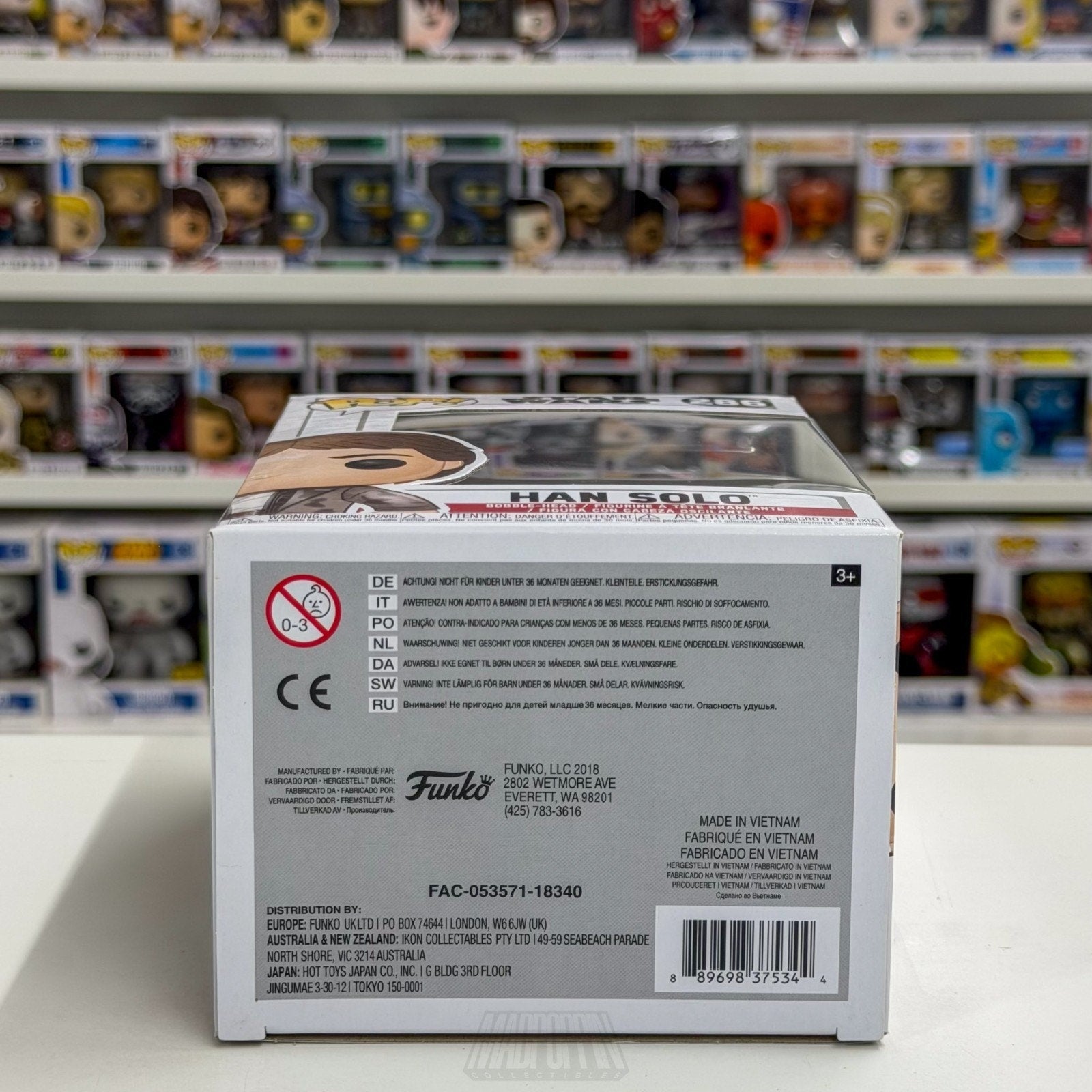 Funko Pop Star Wars Return of the Jedi Han Solo Endor 286 Smuggler Vinyl Figure