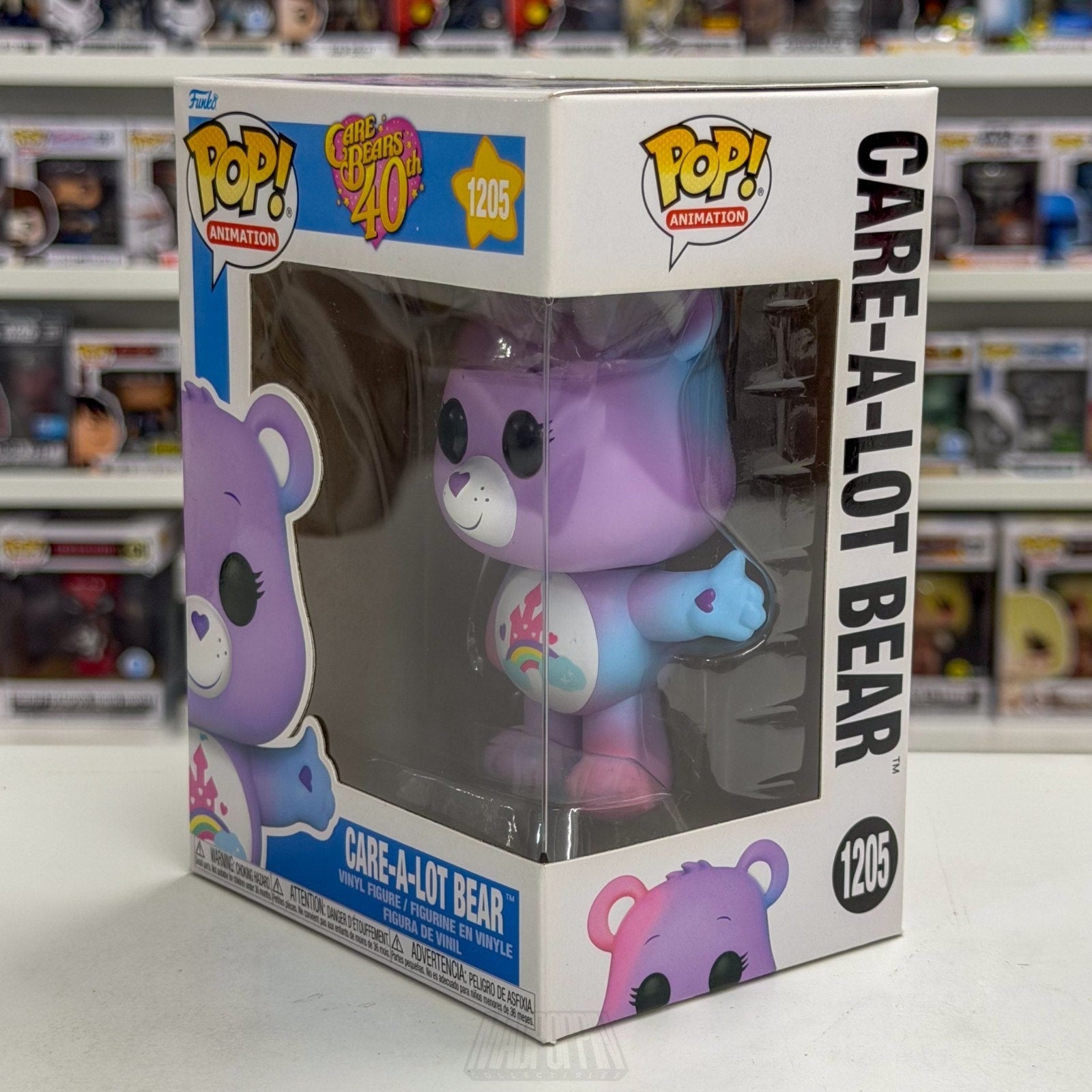 Funko Pop Animation Care Bears Care-A-Lot Bear 1205 Cartoon 80s Toy Vinyl Figure