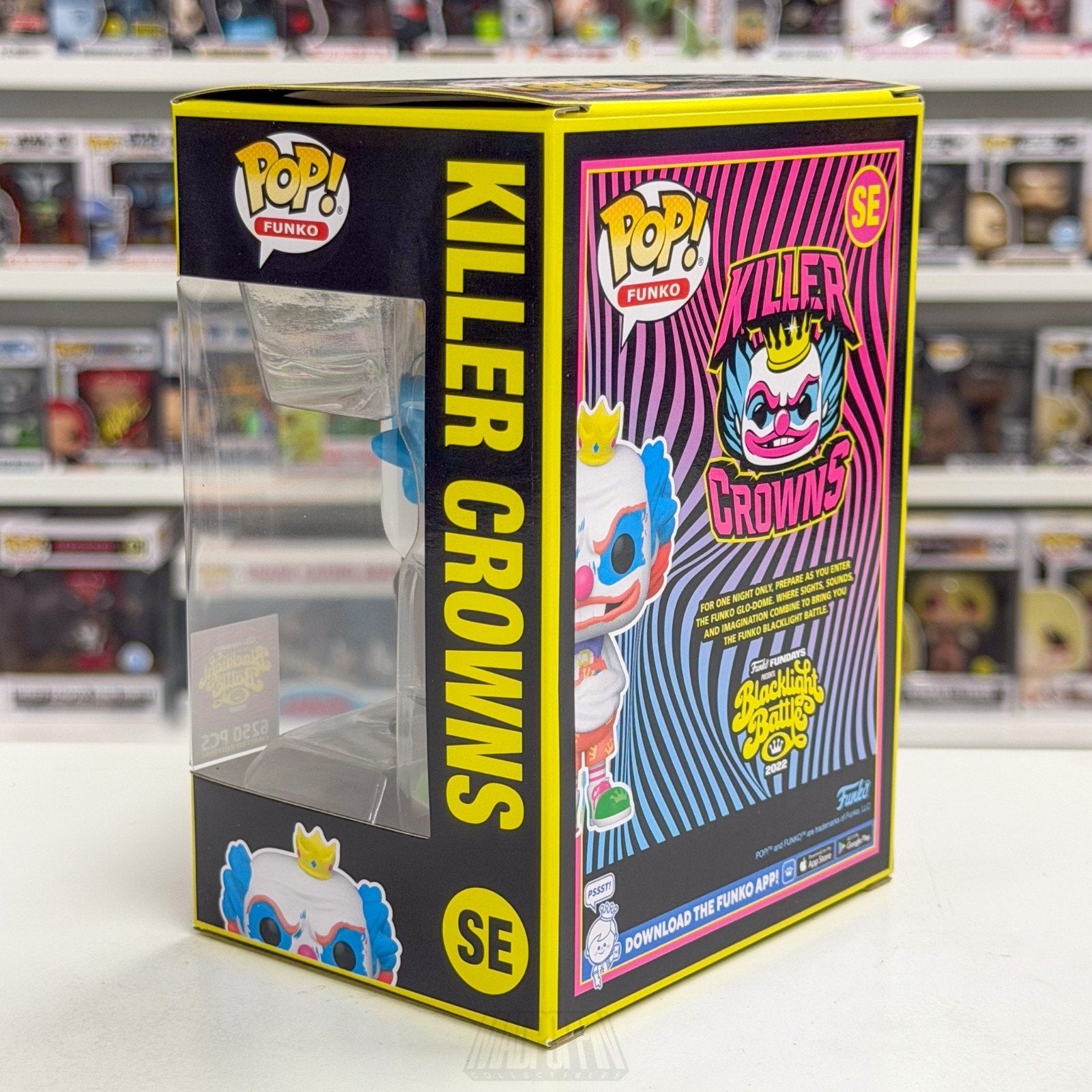 Funko Pop Fundays Blacklight Battle Killer Crowns SE Clown Toy Vinyl Figure