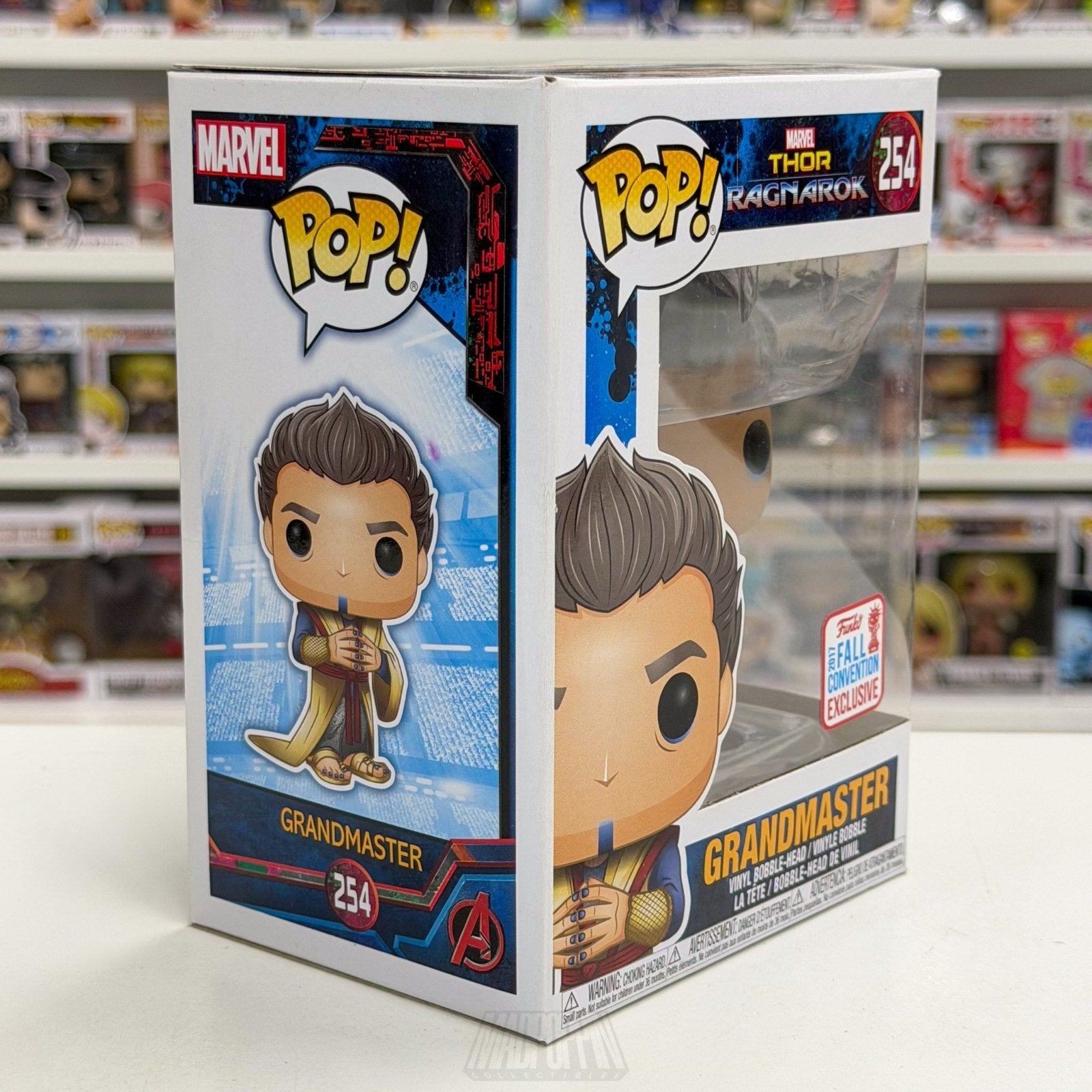 Funko Pop Marvel Thor Ragnarok Grandmaster NYCC 254 Sakaar Dictator Vinyl Figure