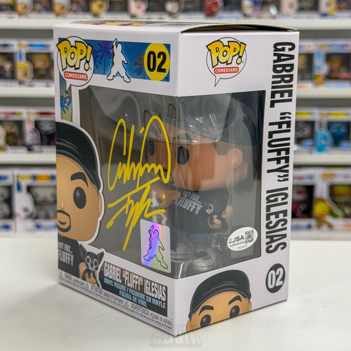 Funko Pop Comedians Gabriel Fluffy Iglesias Signed Auto JSA 02 Toy Vinyl Figure