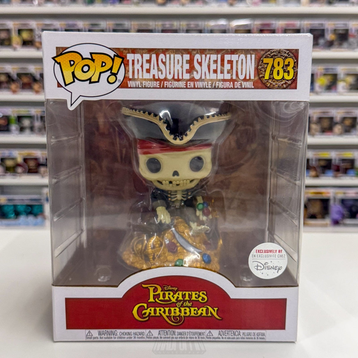 Funko Pop Disney Pirates Caribbean Treasure Skeleton Parks Exclusive 783 Figure