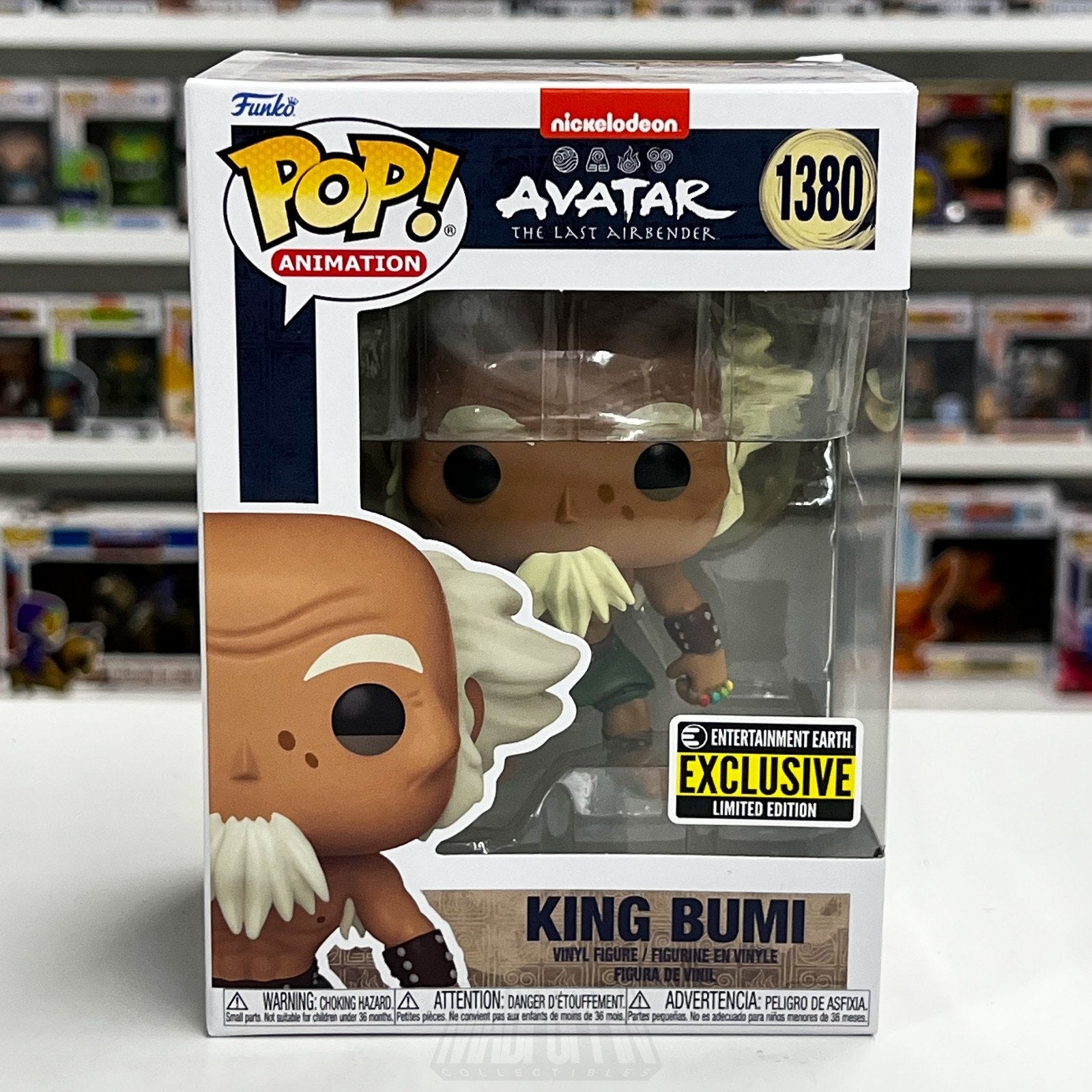 Funko Pop Anime Avatar Last Airbender King Bumi Entertainment Earth 1380 Figure