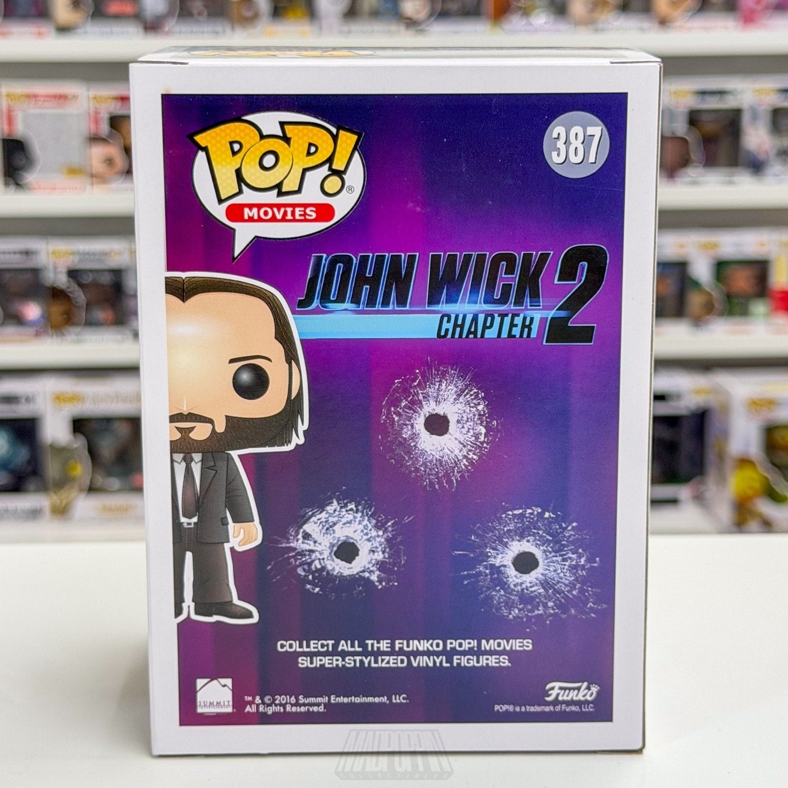 Funko Pop Movies John Wick Chapter 2 Bloody Chase 387 Keanu Reeves Vinyl Figure