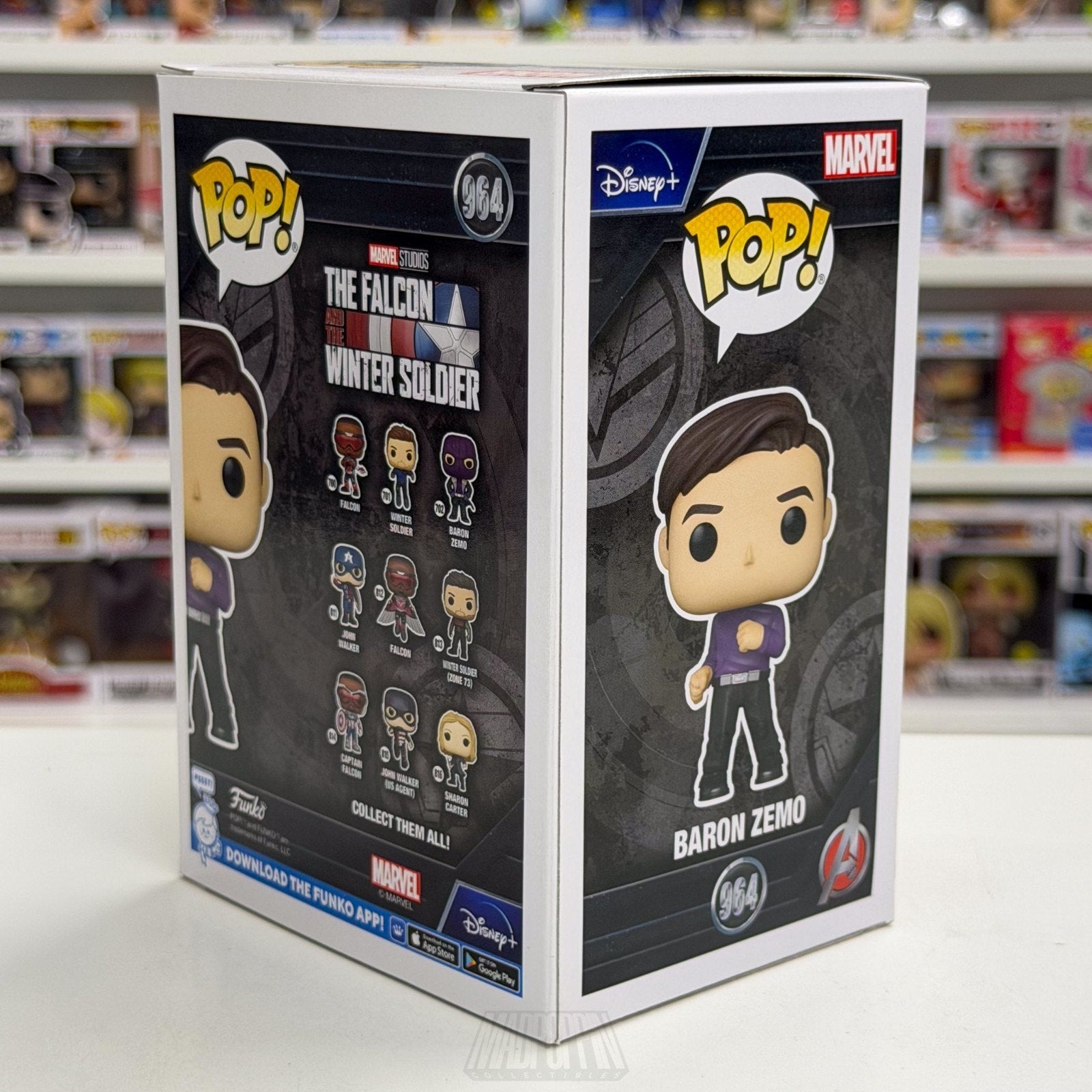 Funko Pop Marvel Collector Corps Baron Zemo Dancing 964 Mastermind Vinyl Figure