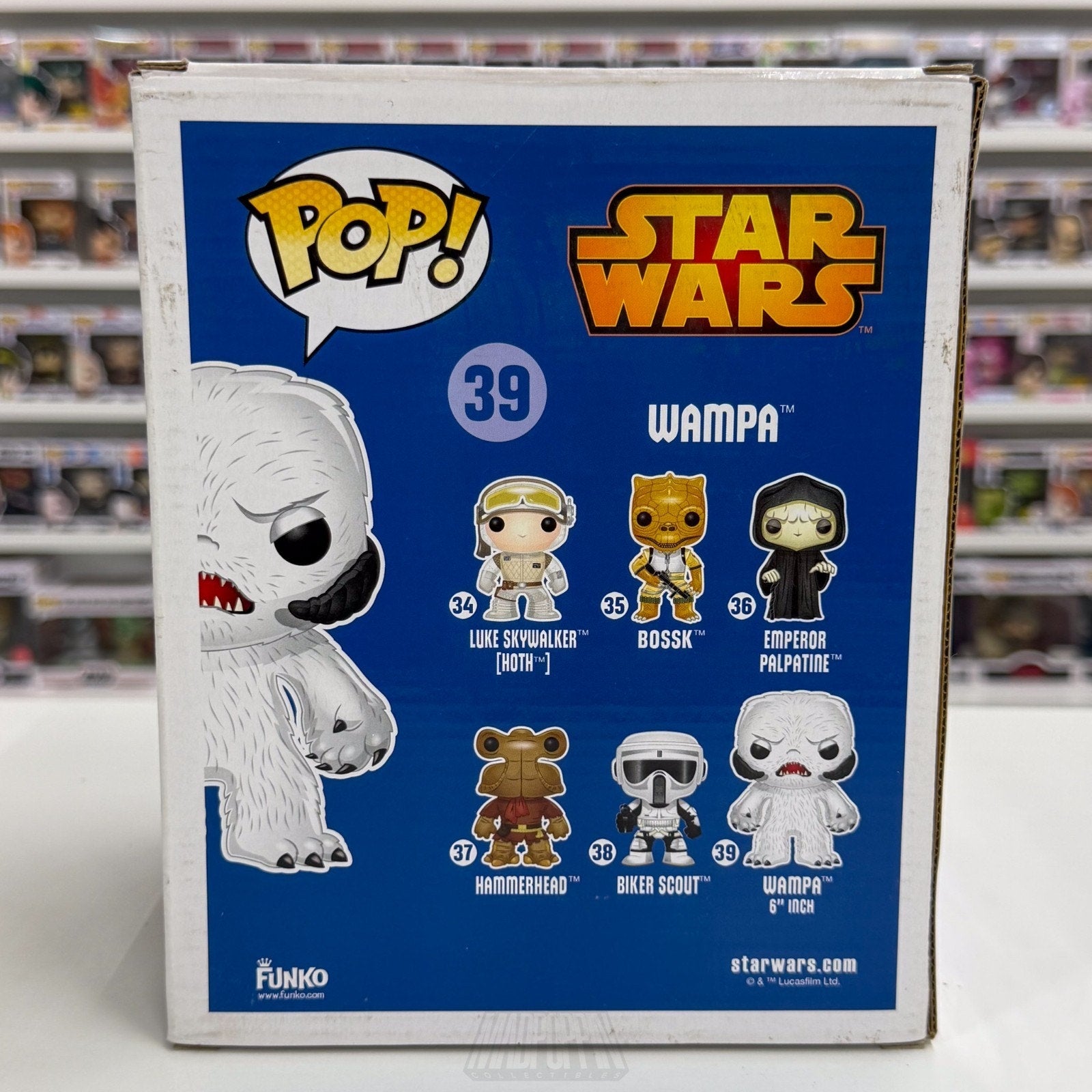 Funko Pop Star Wars Wampa 39 Empire Strikes Back Ice Monster Toy Vinyl 6" Figure