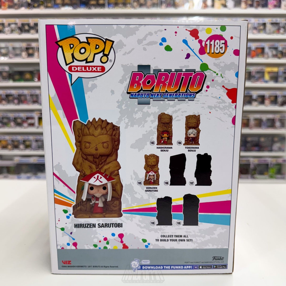 Funko Pop Anime Boruto Hokage Series Hiruzen Sarutobi GameStop 1185 Vinyl Figure