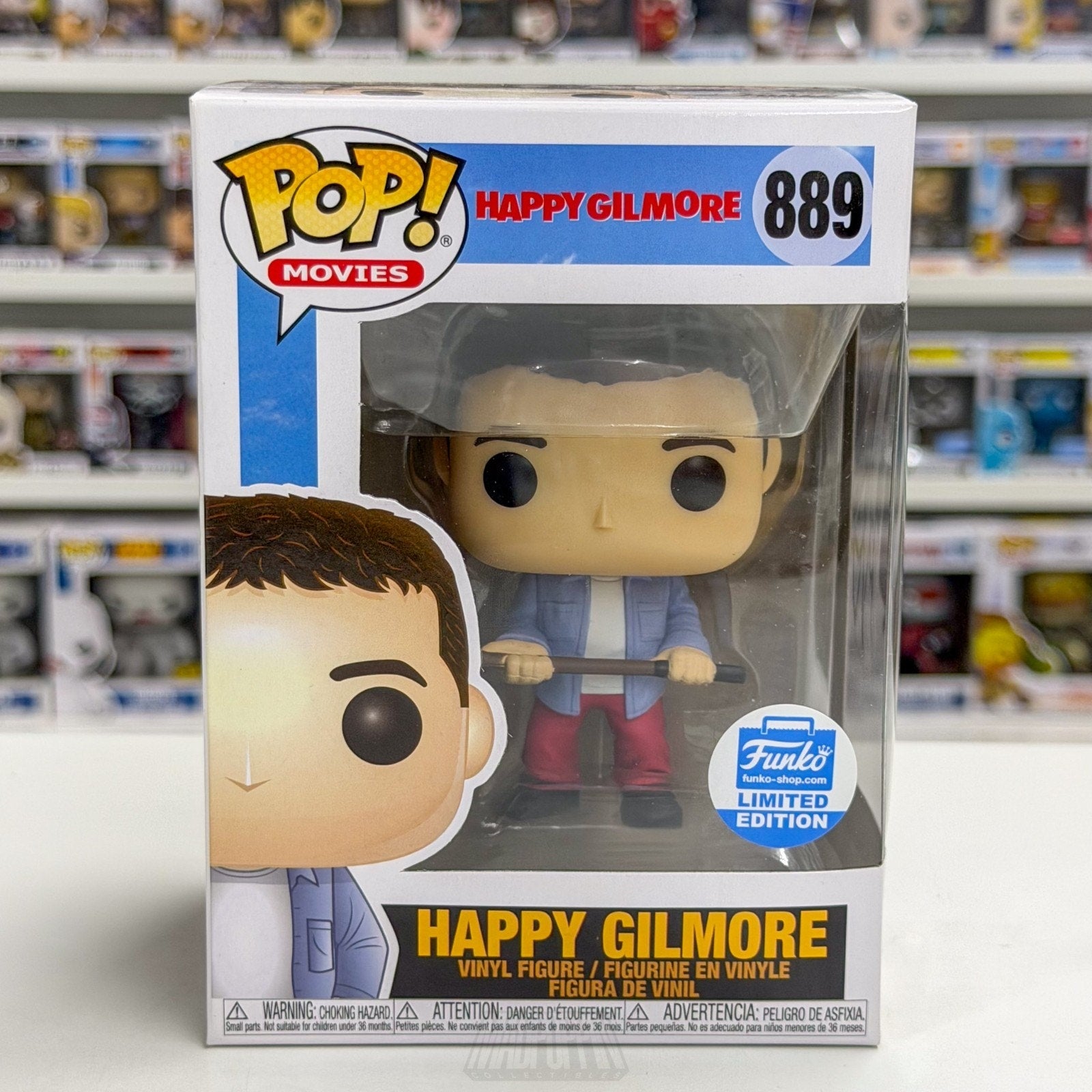 Funko Pop Movies Happy Gilmore Hockey Stick Shop Exclusive 889 Toy Vinyl Figure