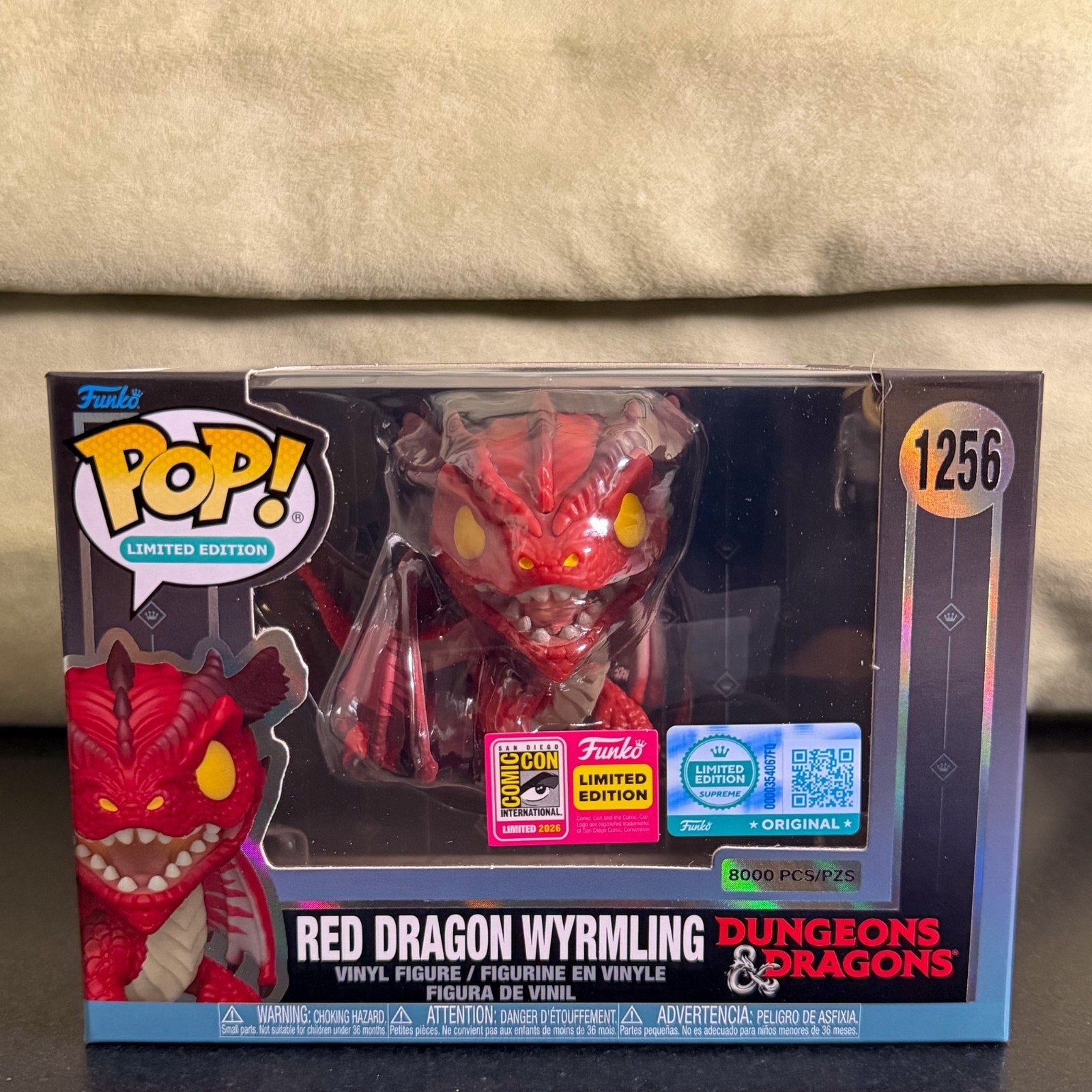 Funko Pop Games Dungeons & Dragons Red Dragon Wyrmling 1256 SDCC 2026 SUPEME Toy