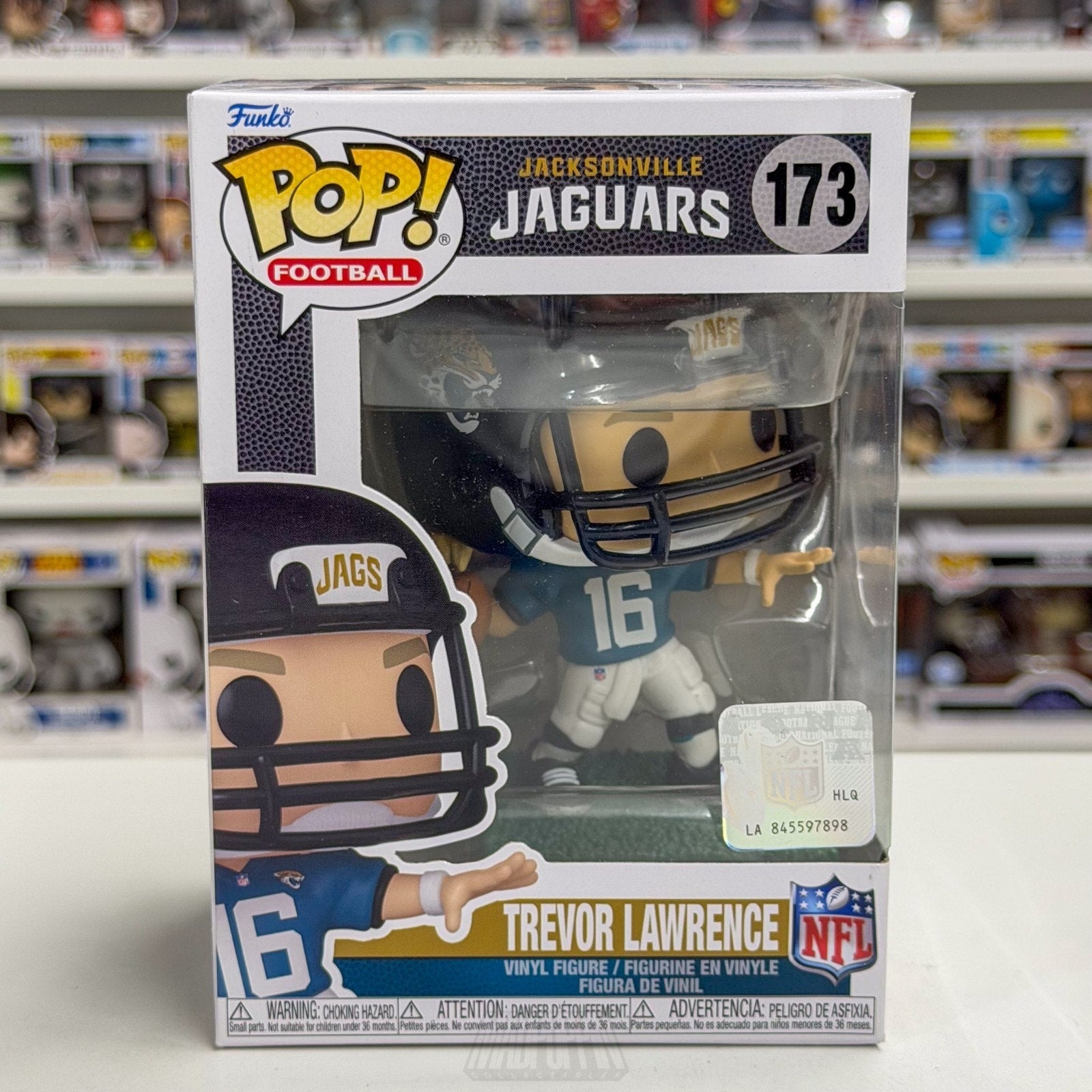 Funko Pop NFL Football Jacksonville Jaguars Trevor Lawrence 173 QB Vinyl Figure
