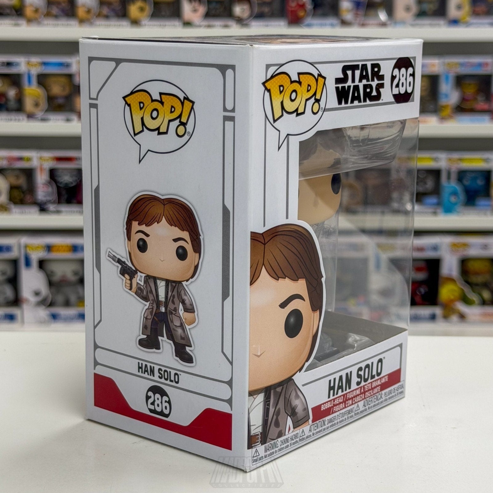 Funko Pop Star Wars Return of the Jedi Han Solo Endor 286 Smuggler Vinyl Figure