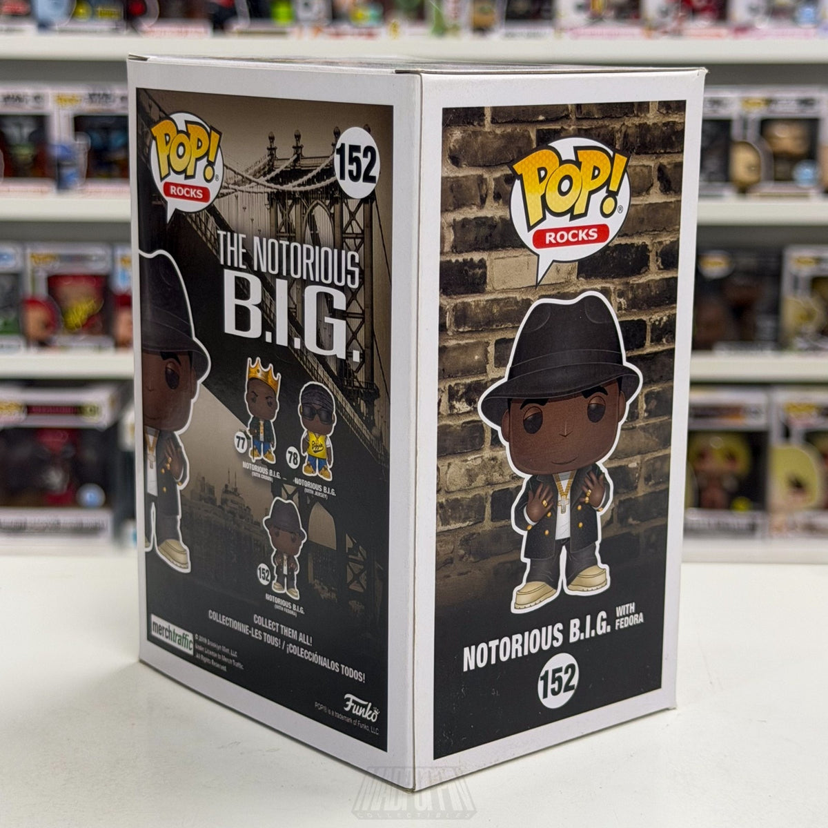 Funko Pop Rocks Notorious B.I.G. w/Fedora 152 Music Rap Hip Hop NYC Vinyl Figure
