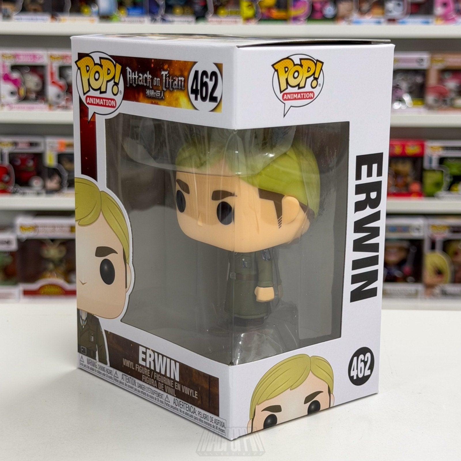 Funko Pop Anime Attack on Titan Erwin Smith 462 Japanese Manga Toy Vinyl Figure