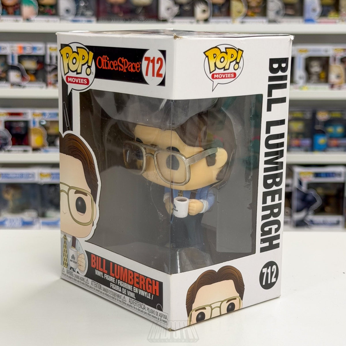 Funko Pop Movies Office Space Bill Lumbergh 712 Boss TPS Report Toy Vinyl Figure