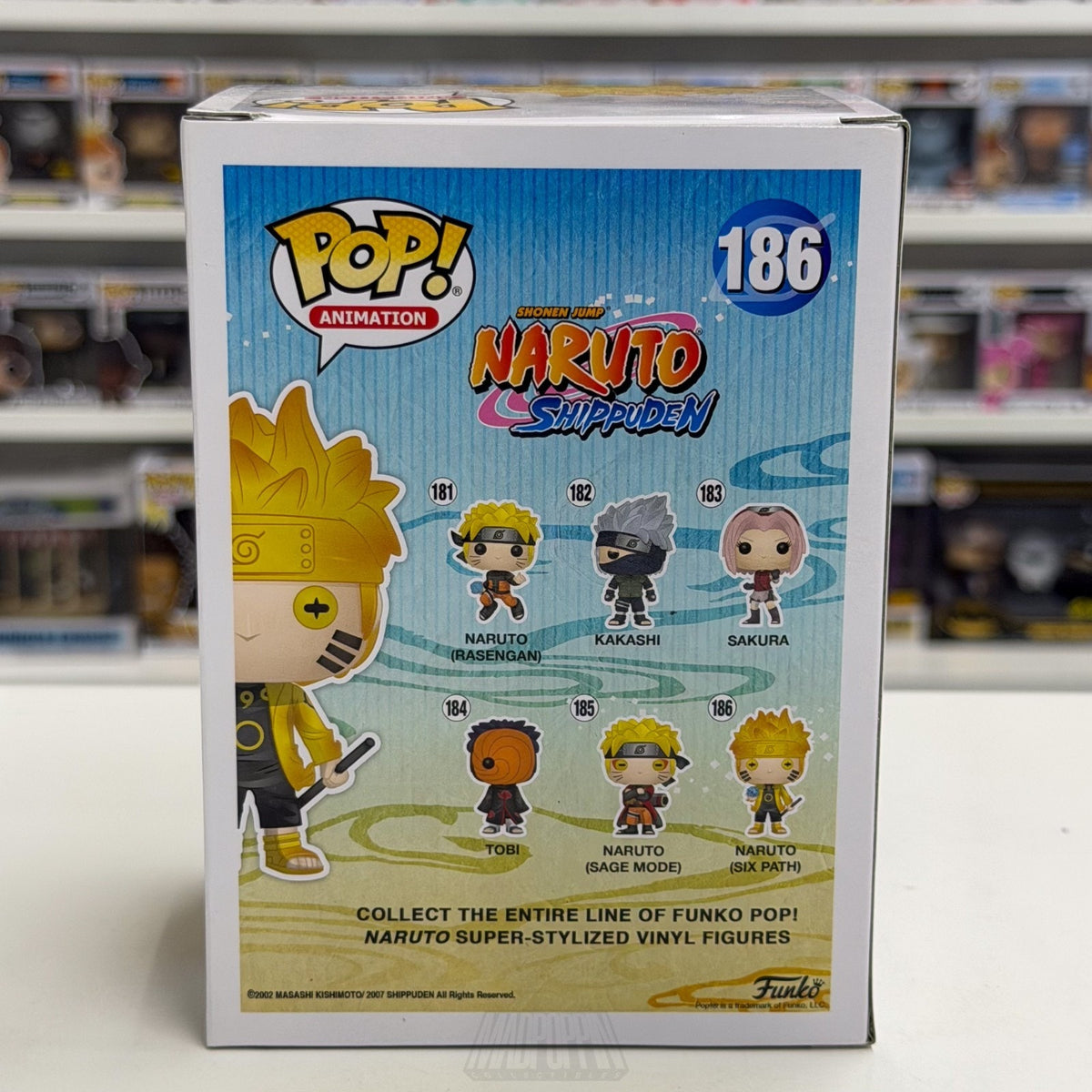 Funko Pop Anime Naruto Six Path Glow Hot Topic 186 Japan Manga Toy Vinyl Figure