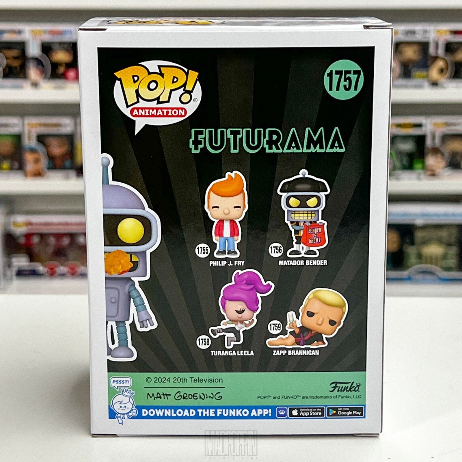 Funko Pop Animation Futurama Bender Flaming Burp Belch Specialty Series 1757