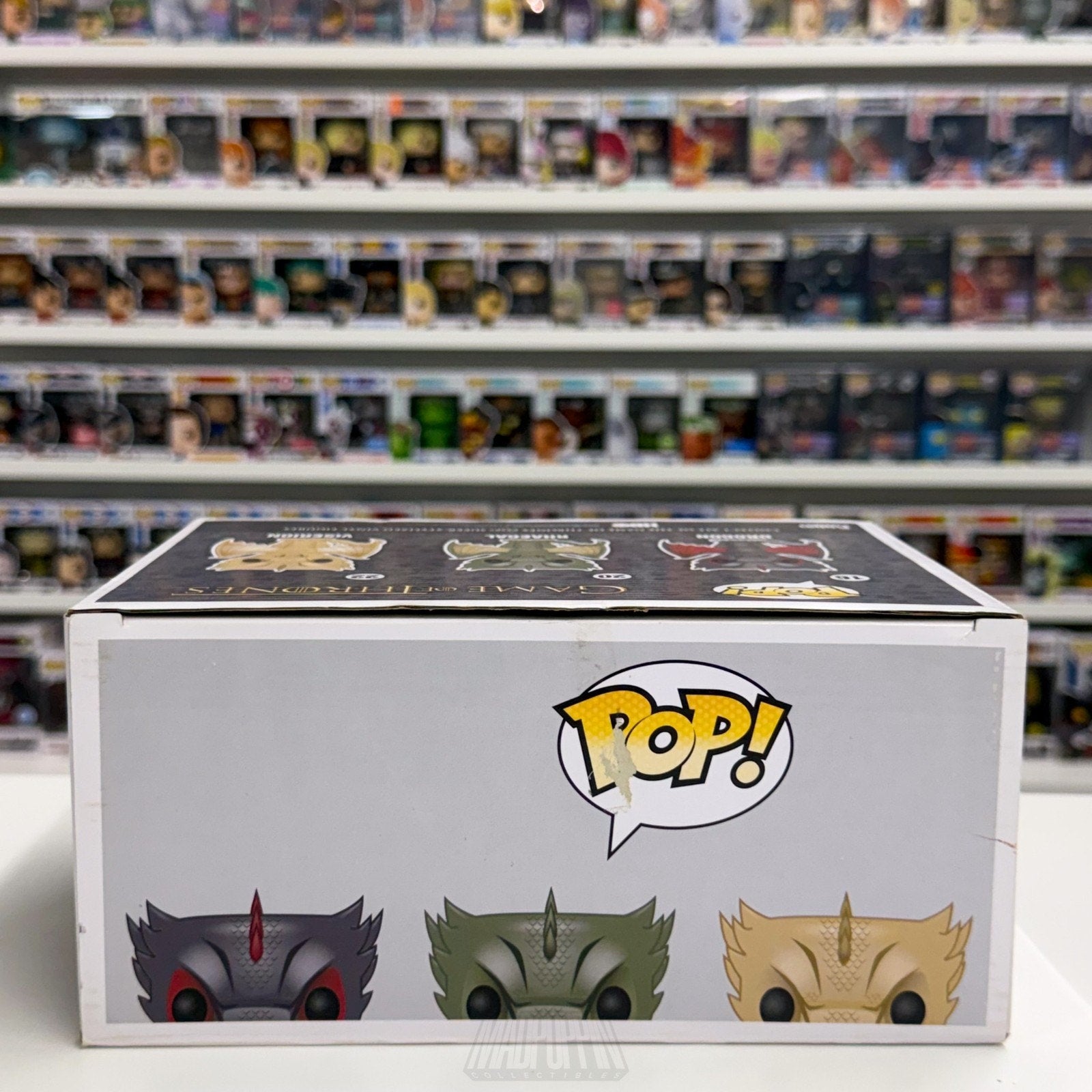 Funko Pop TV Game of Thrones Drogon Rhaegal Viserion GameStop 3 Pack Toy Figure